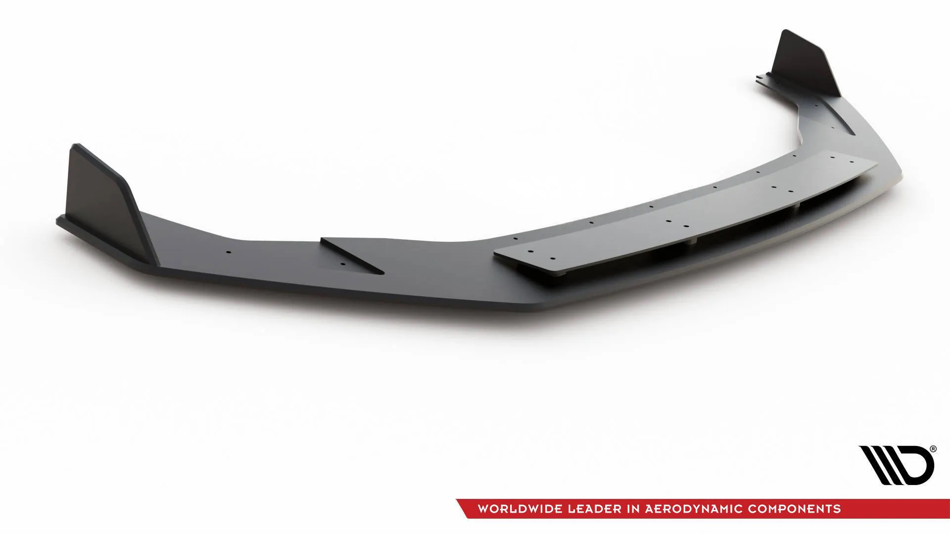 Frontspoiler V.2 VW Golf VII R / R-Line Facelift 2017-2020 | Street Pro Black Edition – bilde 4