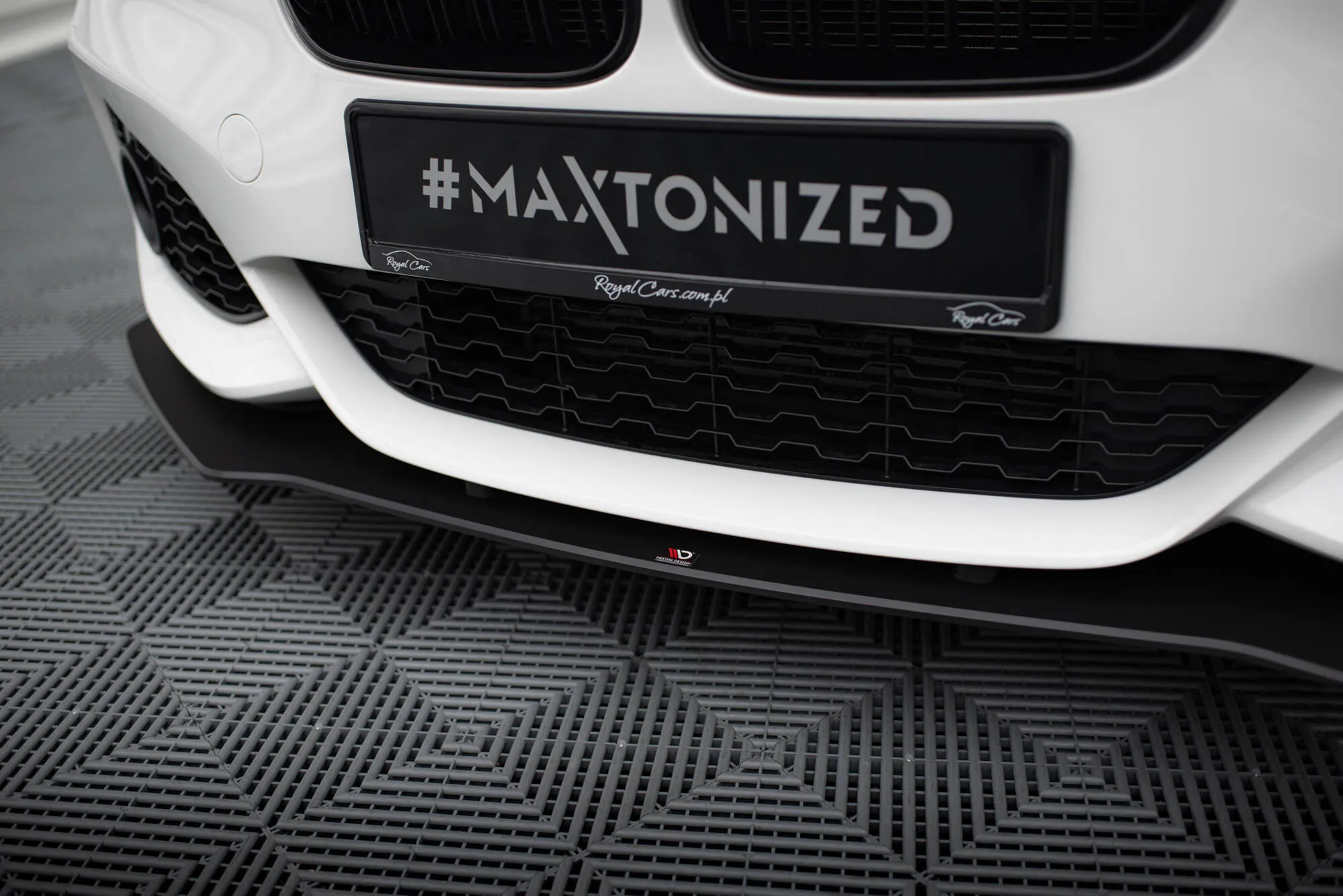Frontspoiler V.3 BMW 1 (F20 / F21) M Power LCI 2015 - 2019 / M140i 2017-2019 | Street Pro Black Edition – bilde 3
