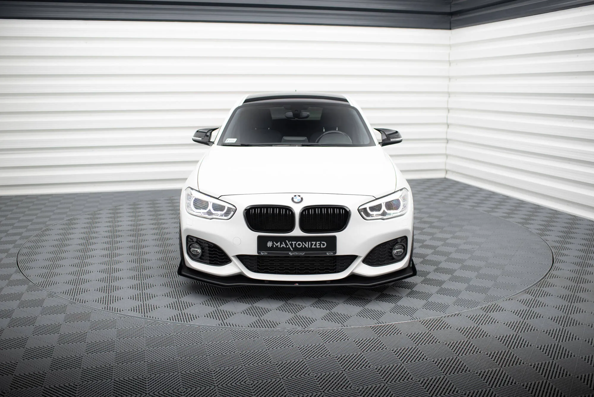 Frontspoiler V.3 + Flopper BMW 1 (F20 / F21) M Power LCI 2015 - 2019 / M140i 2017-2019 | Street Pro Black Edition – bilde 2