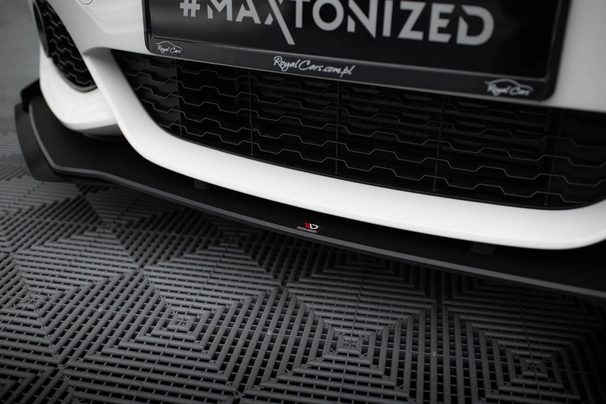Frontspoiler V.3 + Flopper BMW 1 (F20 / F21) M Power LCI 2015 - 2019 / M140i 2017-2019 | Street Pro Black Edition – bilde 3