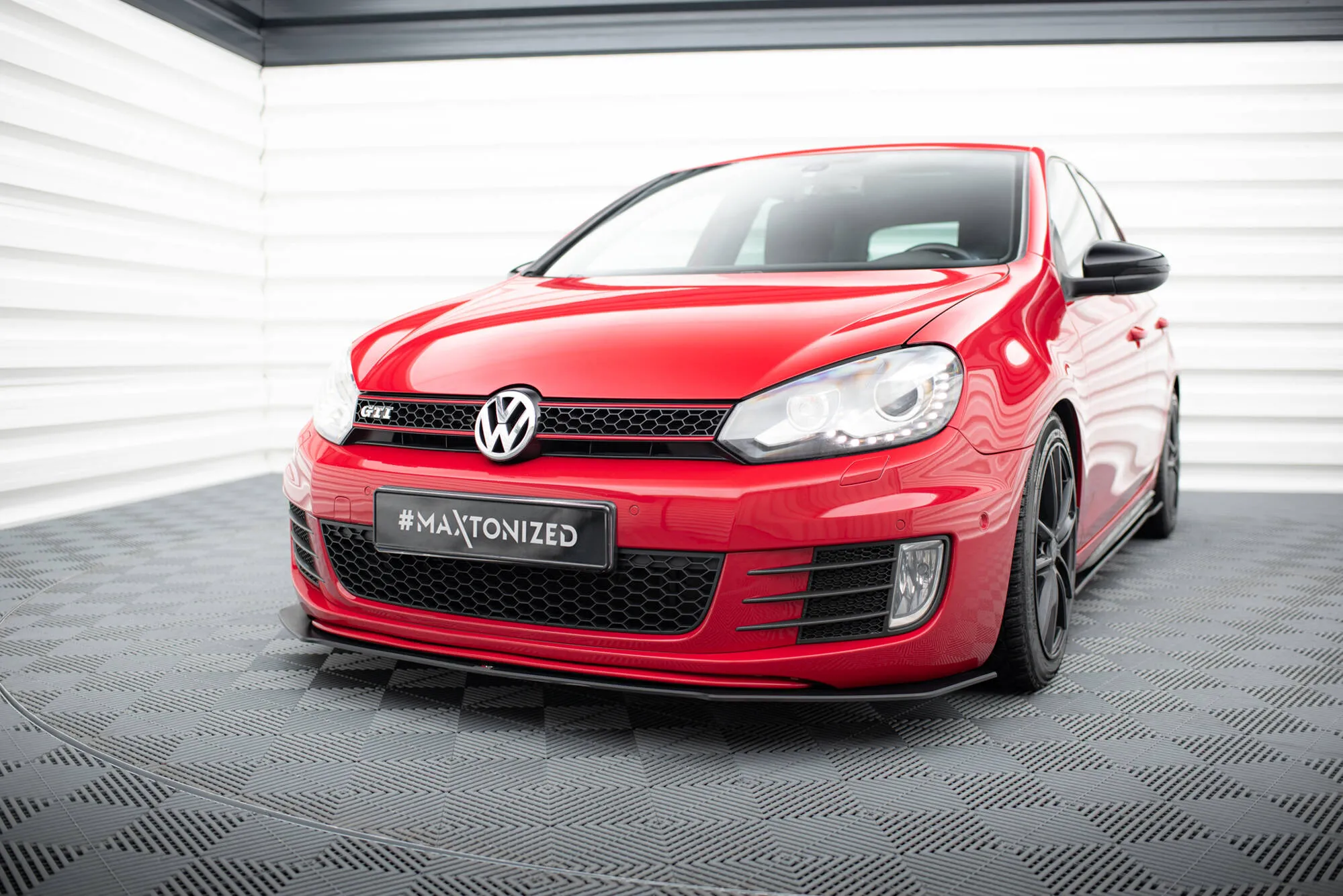 Frontspoiler V.3 VW Golf VI GTI 2008-2012 | Street Pro Black Edition – bilde 3