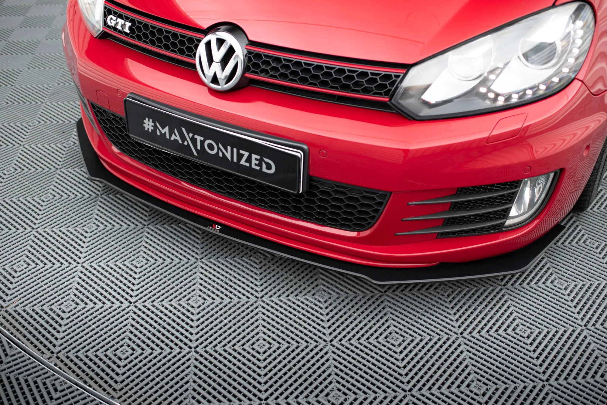 Frontspoiler V.3 VW Golf VI GTI 2008-2012 | Street Pro Black Edition – bilde 4