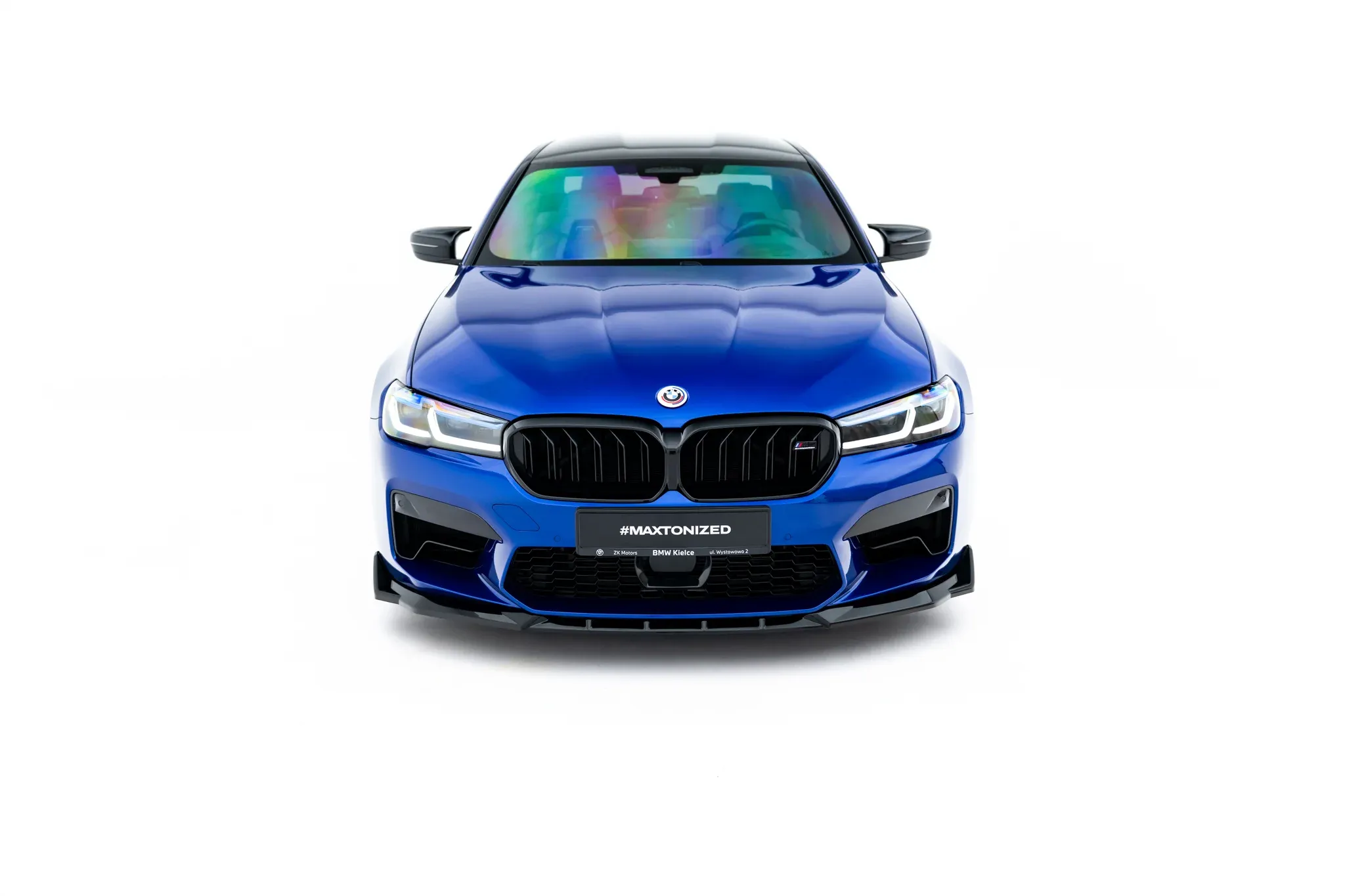 Frontspoiler V.4 BMW M5 (F90) Facelift 2020-> | Glossy Black Edition – bilde 2