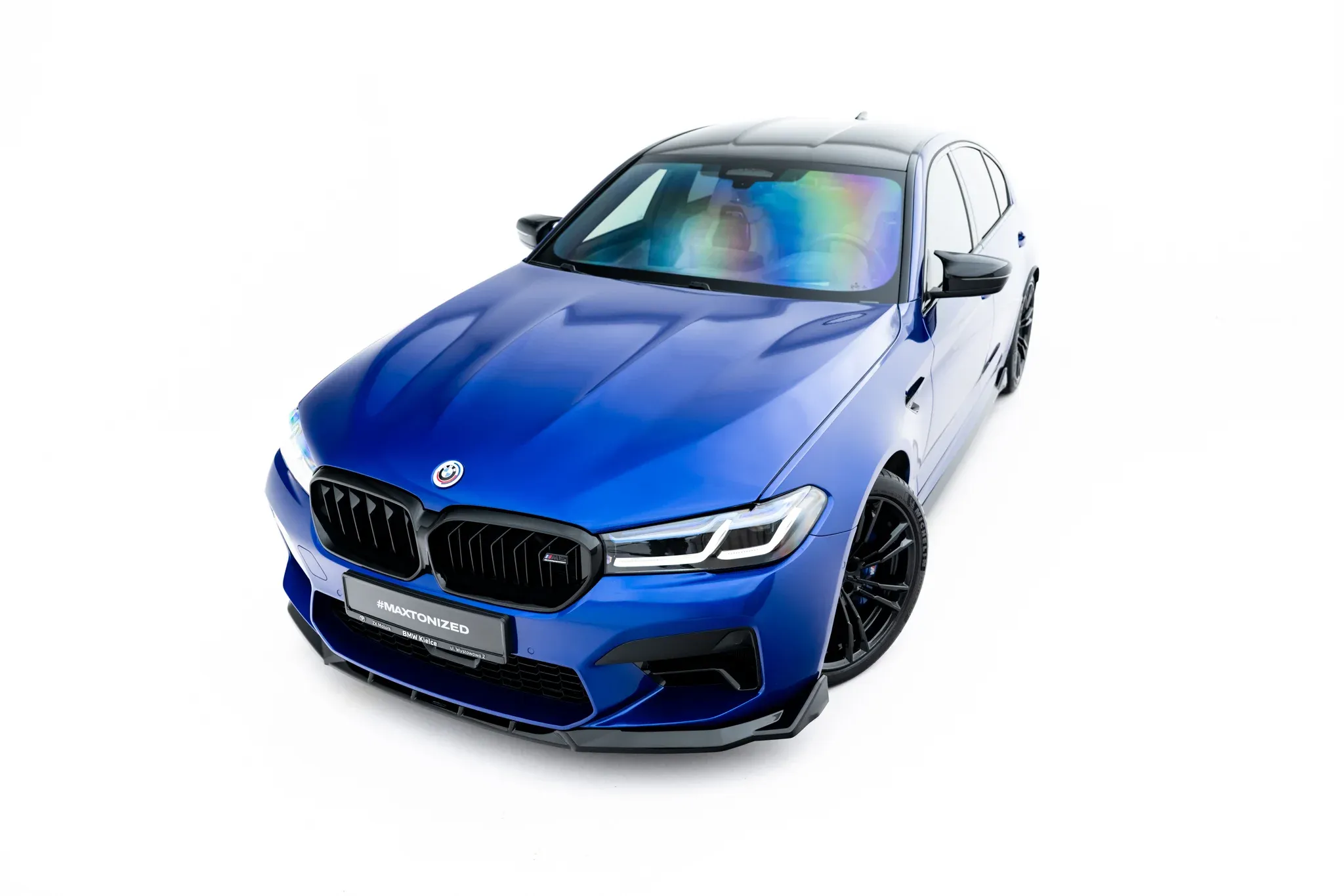 Frontspoiler V.4 BMW M5 (F90) Facelift 2020-> | Glossy Black Edition – bilde 3