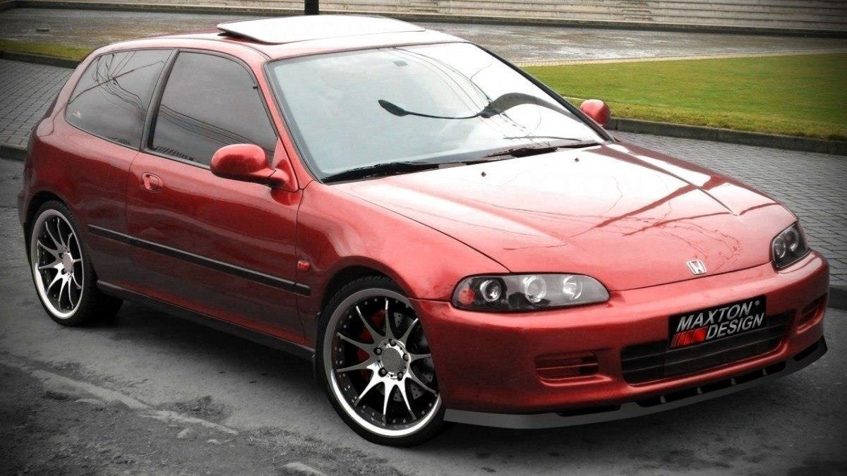 Frontspoiler VHonda Civic V 1991 - 1996 | Sport Glossy Black Edition