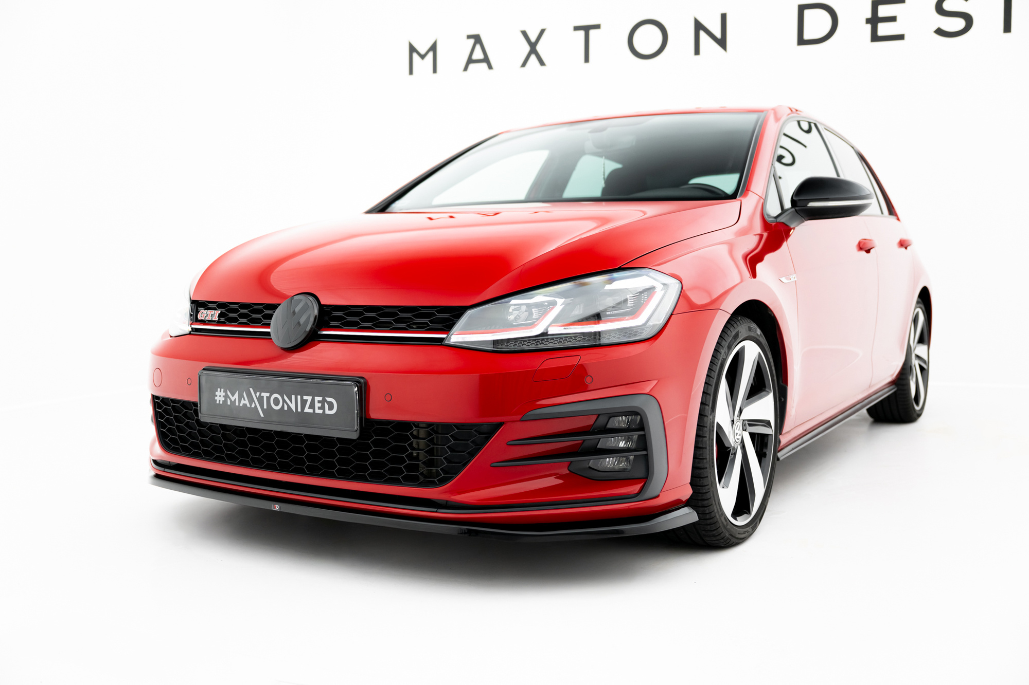 Frontspoiler Volkswagen Golf GTI VII Facelift 2017 - 2020 | Sport Glossy Black Edition V4
