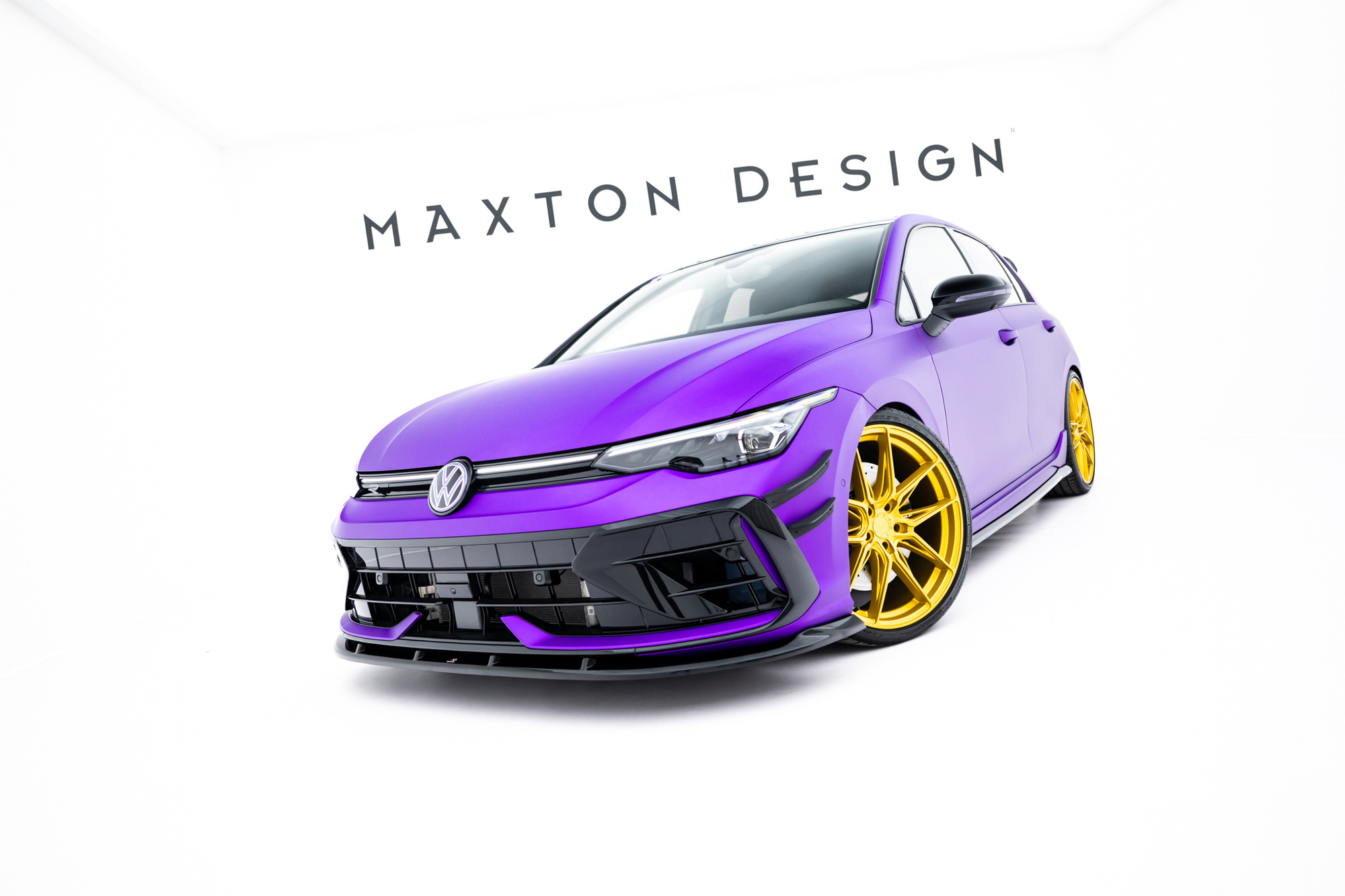 Frontspoiler Volkswagen Golf R VIII Facelift 2024 -> | Sport Glossy Black Edition V2