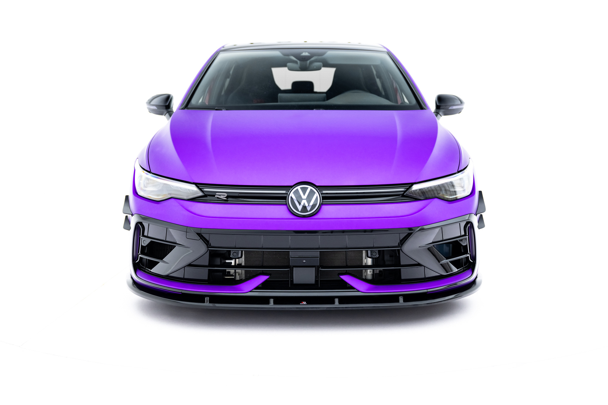 Frontspoiler Volkswagen Golf R VIII Facelift 2024 -> | Sport Glossy Black Edition V2 – bilde 2