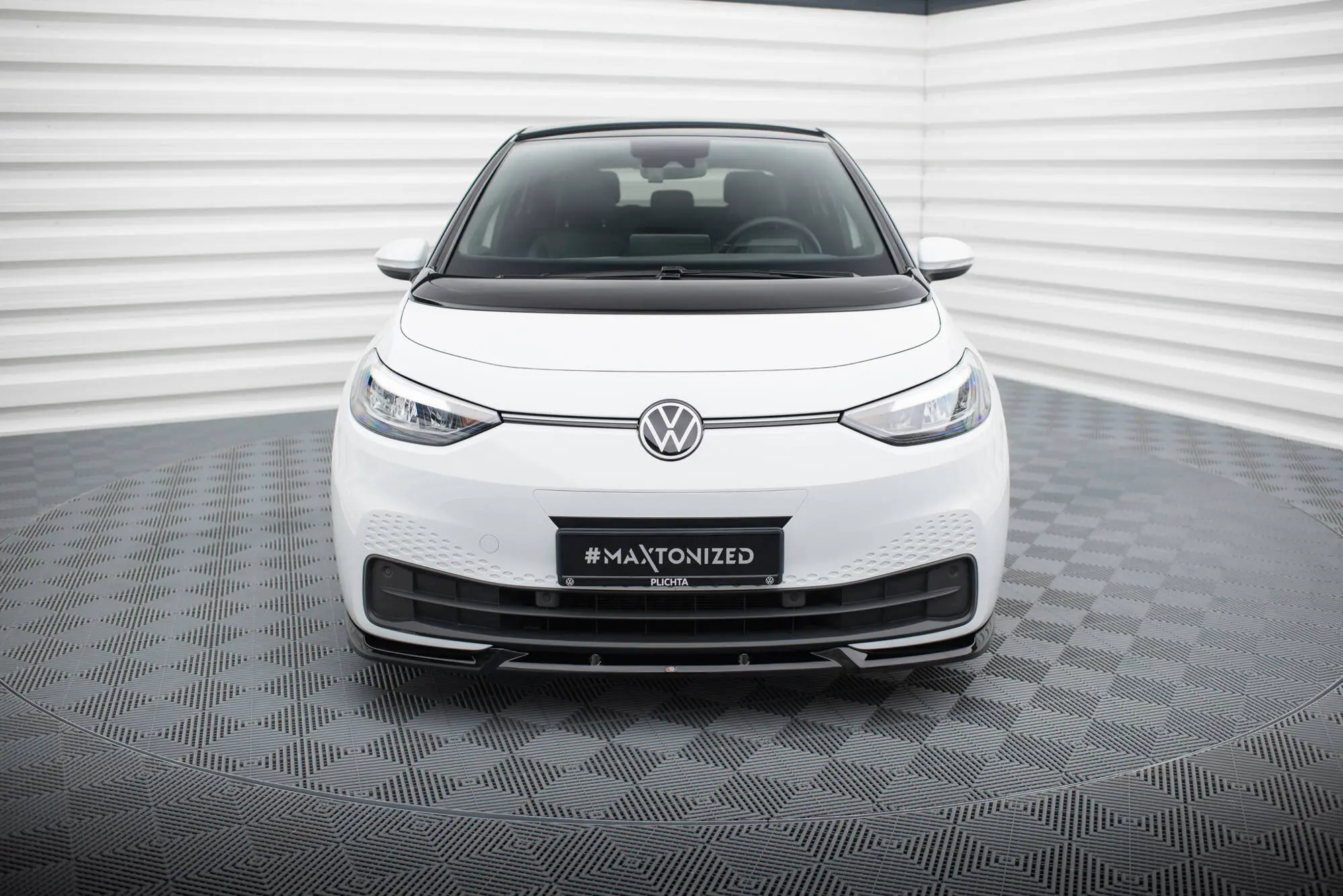 Frontspoiler Volkswagen ID.3 2019 - 2023 | V.2 Glossy Black Edition – bilde 3