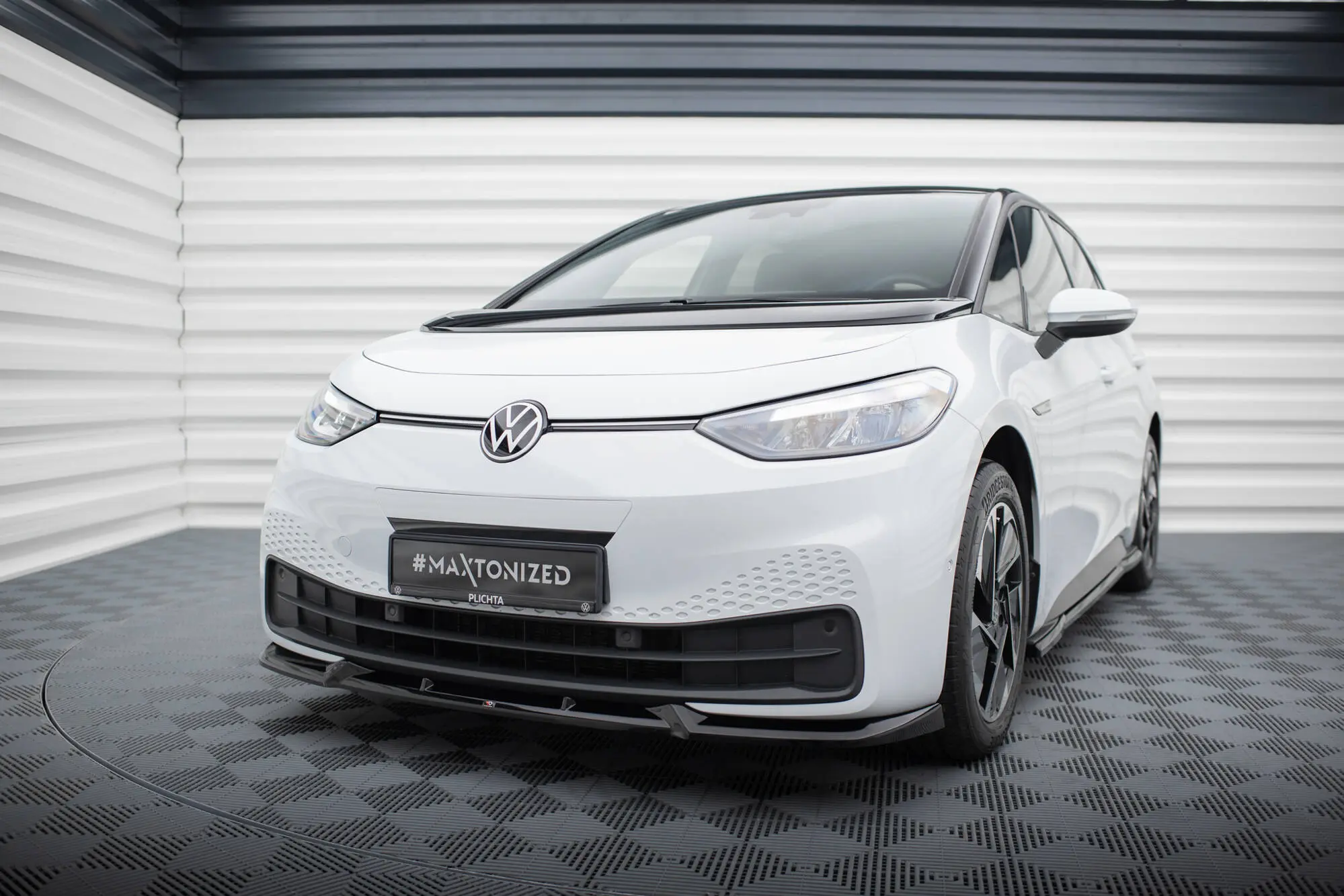 Frontspoiler Volkswagen ID.3 2019 - 2023 | V.2 Glossy Black Edition – bilde 4
