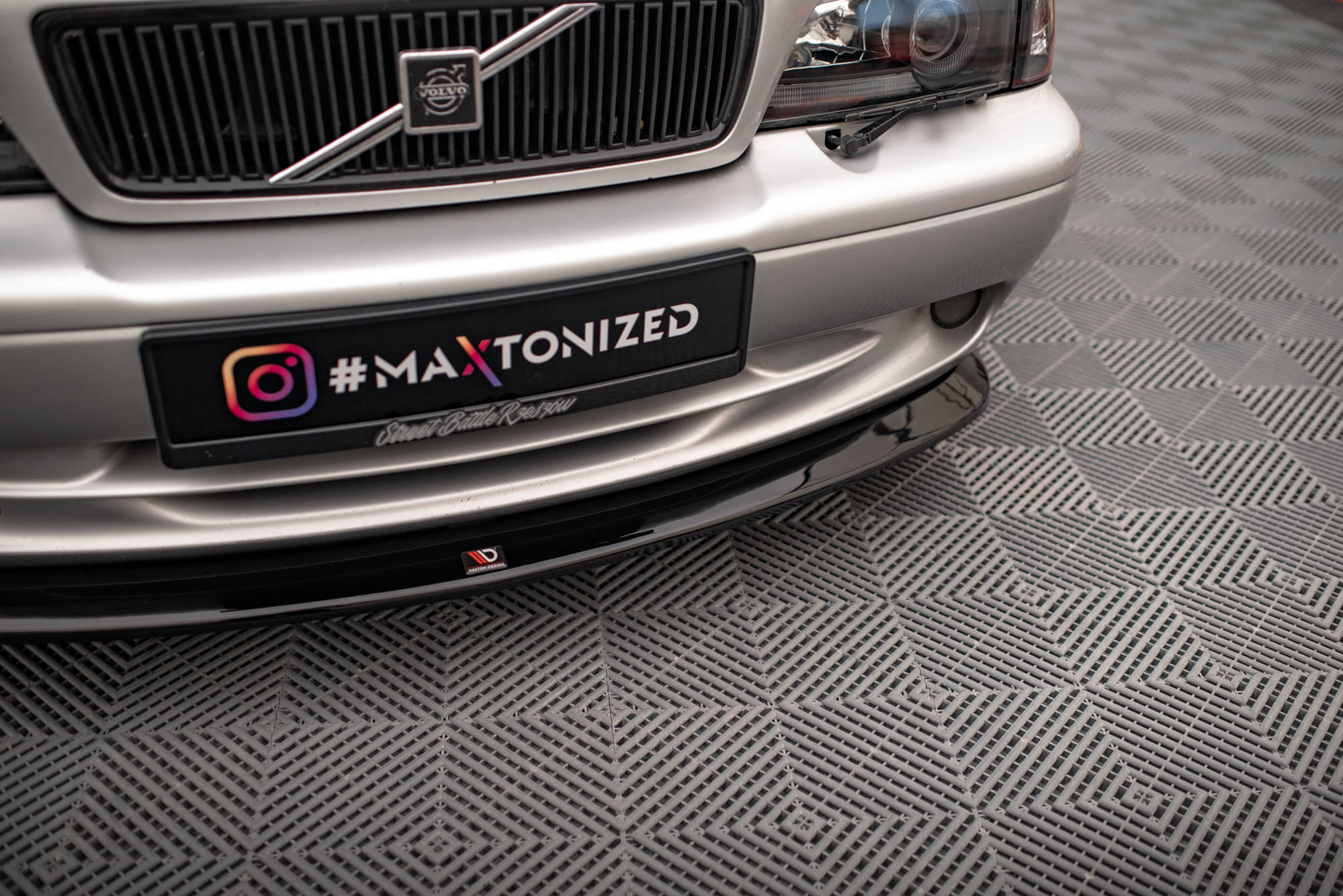 Frontspoiler  Volvo C70 I 1997-2005│ V.1 Glossy Black Edition – bilde 2