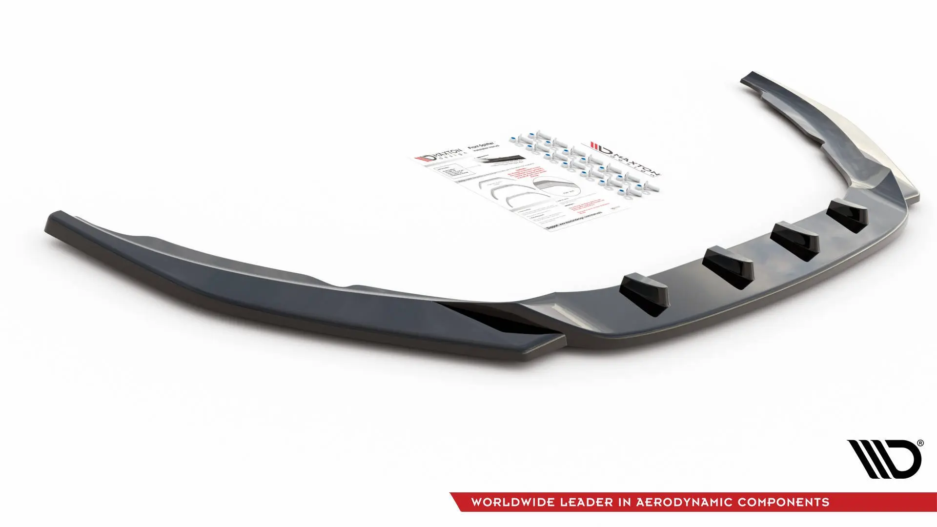 Frontspoiler Volvo S60 II R-Design 2014-2018 │ V.2 Glossy Black Edition – bilde 4