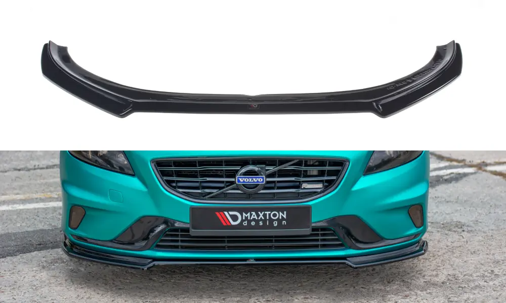 Frontspoiler Volvo V40 R-Design 2012-2019 | Glossy Black Edition – bilde 3