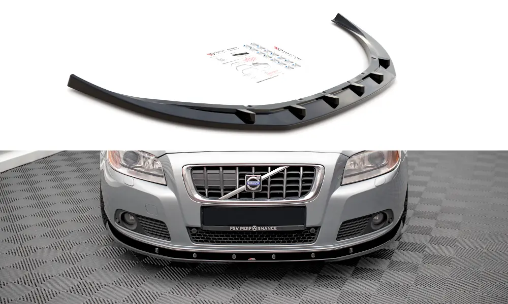Frontspoiler Volvo V70 III 2007 - 2013 | V.1 Glossy Black Edition – bilde 4