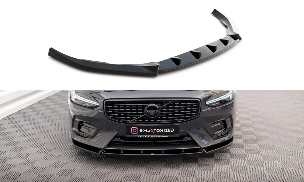 Frontspoiler Volvo V90 / S90  II R-Design 2016 - 2020 | Glossy Black Edition – bilde 3