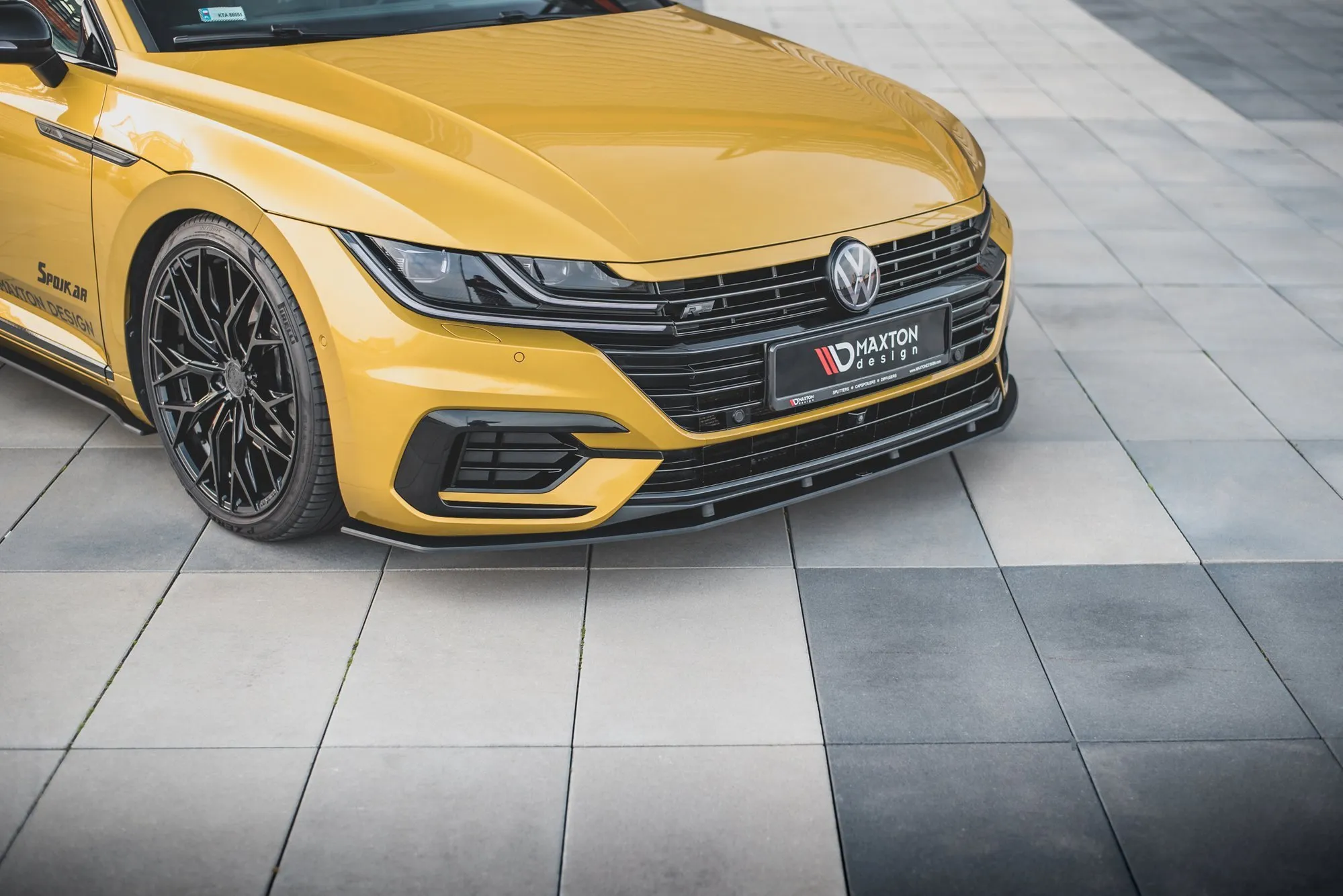 Frontspoiler VW Arteon R-Line 2017 - 2020 | Street Pro Black Edition – bilde 2