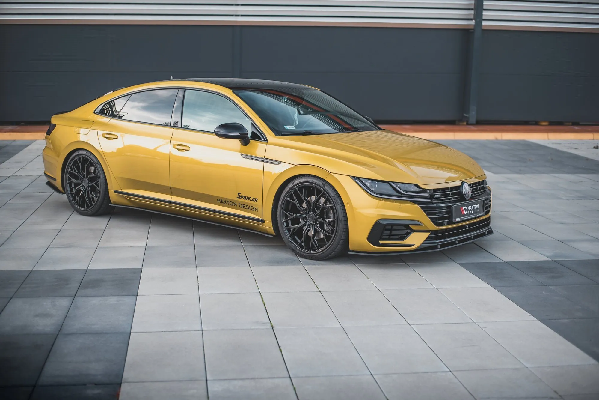 Frontspoiler VW Arteon R-Line 2017 - 2020 | Street Pro Black Edition – bilde 4
