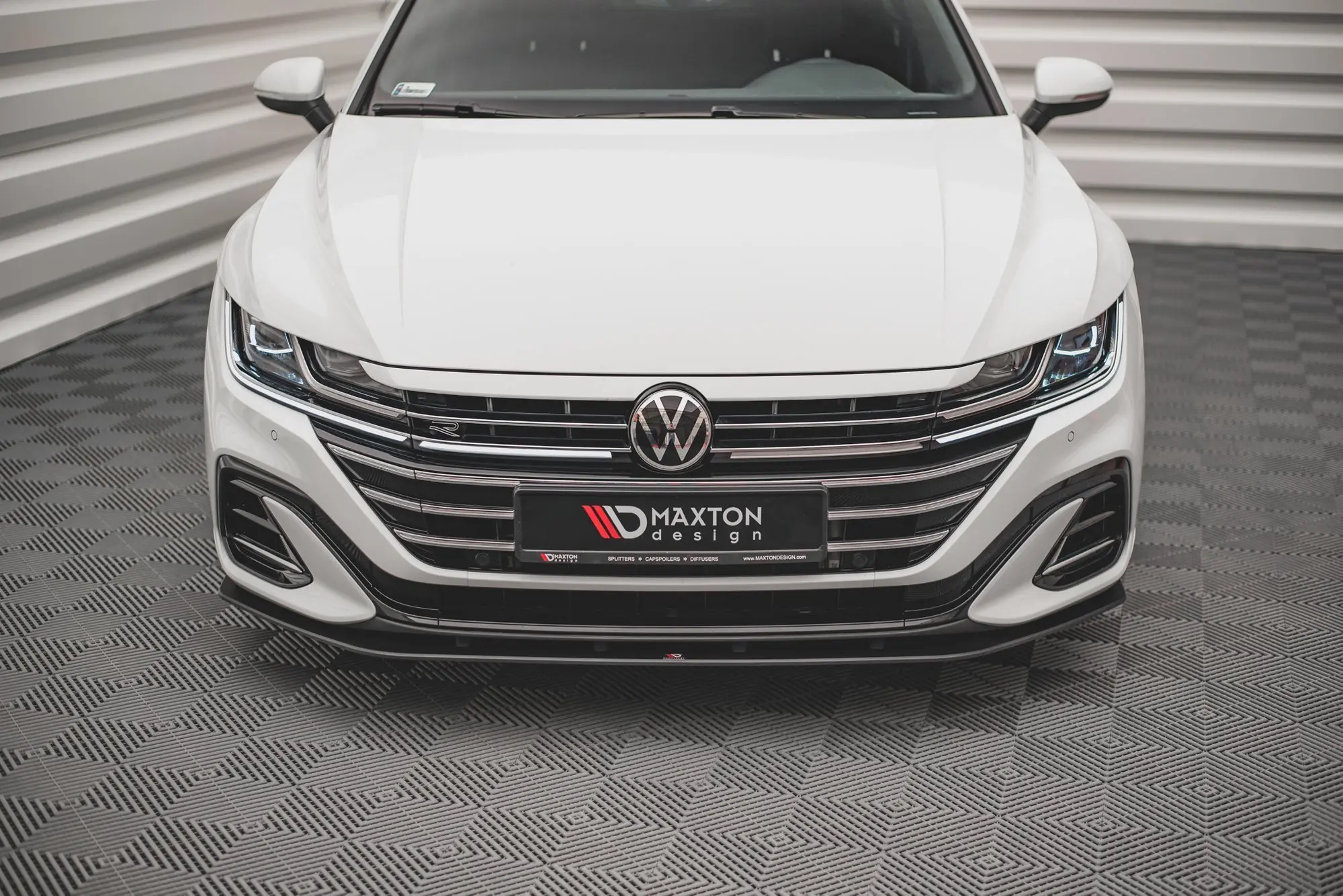 Frontspoiler VW Arteon R-Line Facelift 2020 - 2025 | Street Pro Black Edition