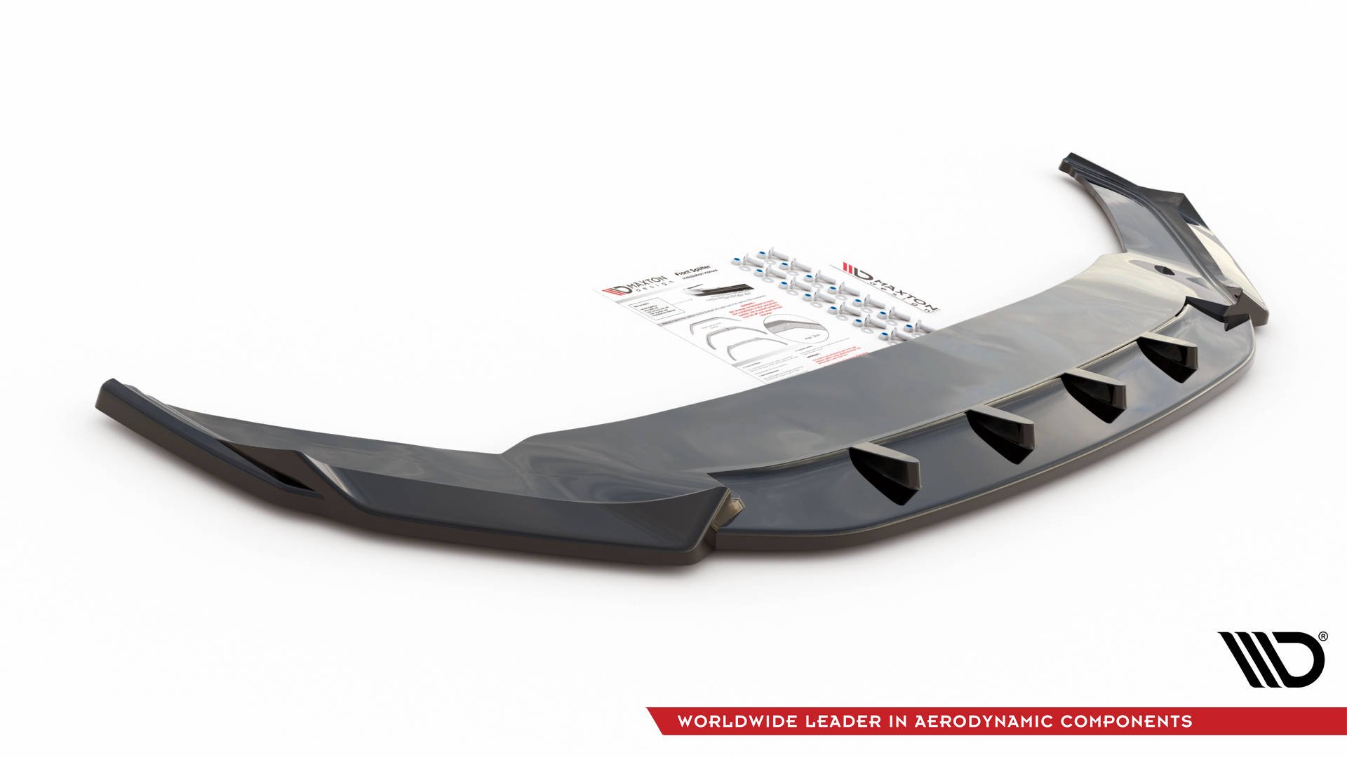 Frontspoiler VW Arteon R-Line Facelift 2020 - 2025 | V.1 Glossy Black Edition – bilde 4