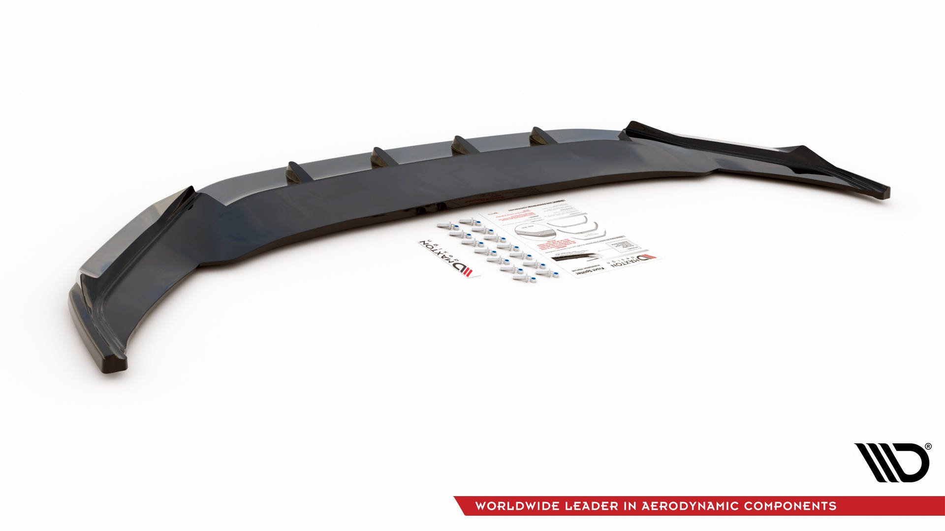 Frontspoiler VW Arteon R-Line Facelift 2020 - 2025 | V.1 Glossy Black Edition – bilde 5