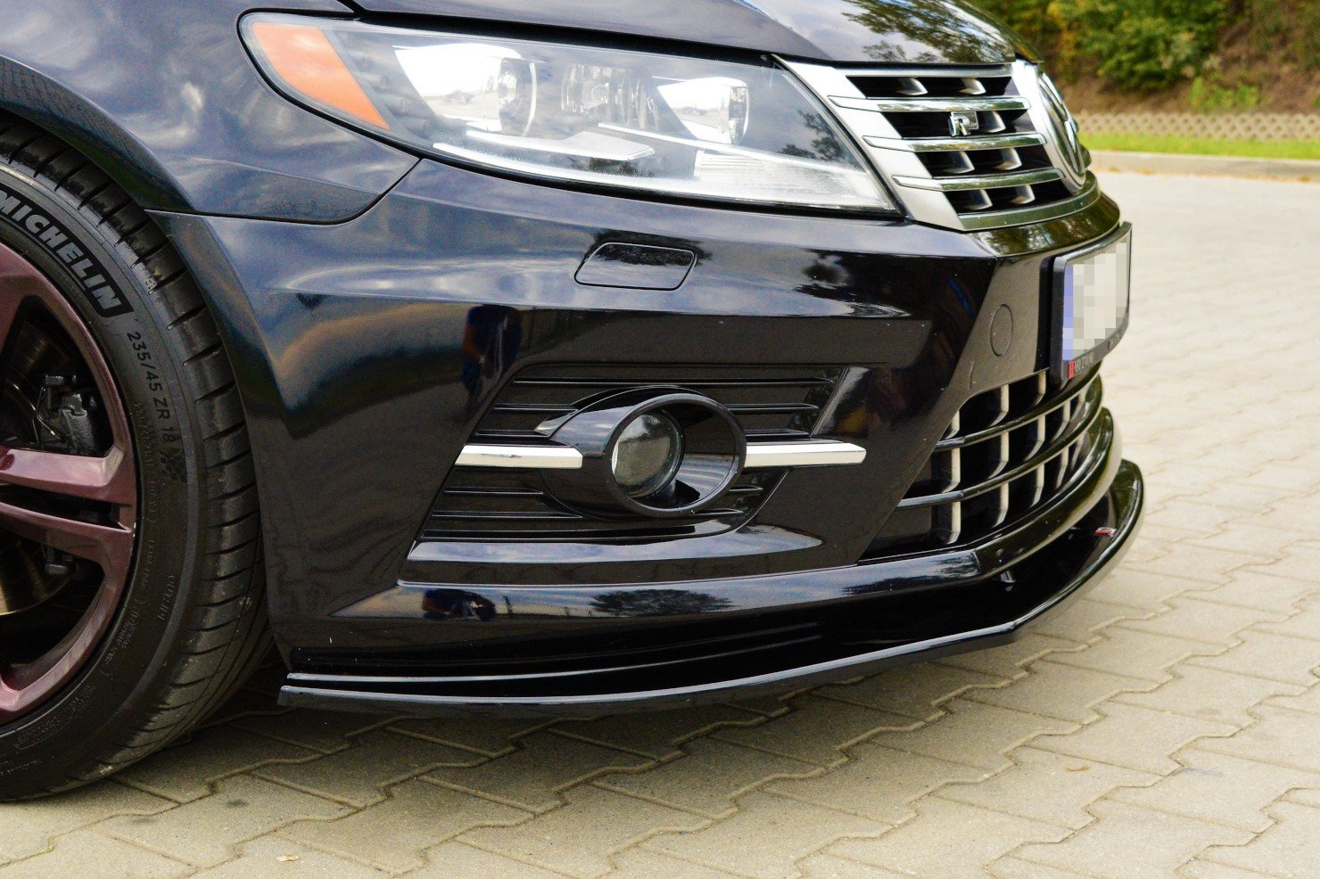Frontspoiler VW CC R-LINE Facelift 2012 - 2017 | Sport Glossy Black Edition