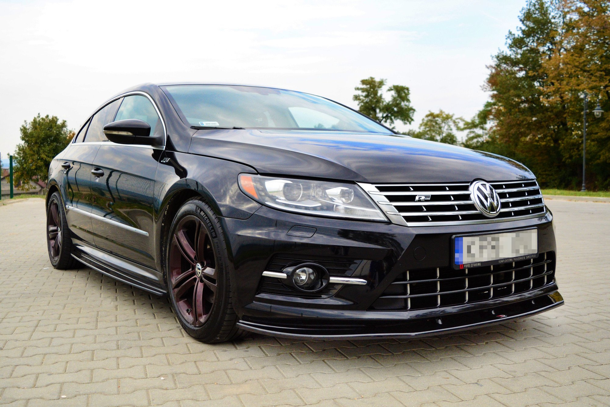 Frontspoiler VW CC R-LINE Facelift 2012 - 2017 | Sport Glossy Black Edition – bilde 3