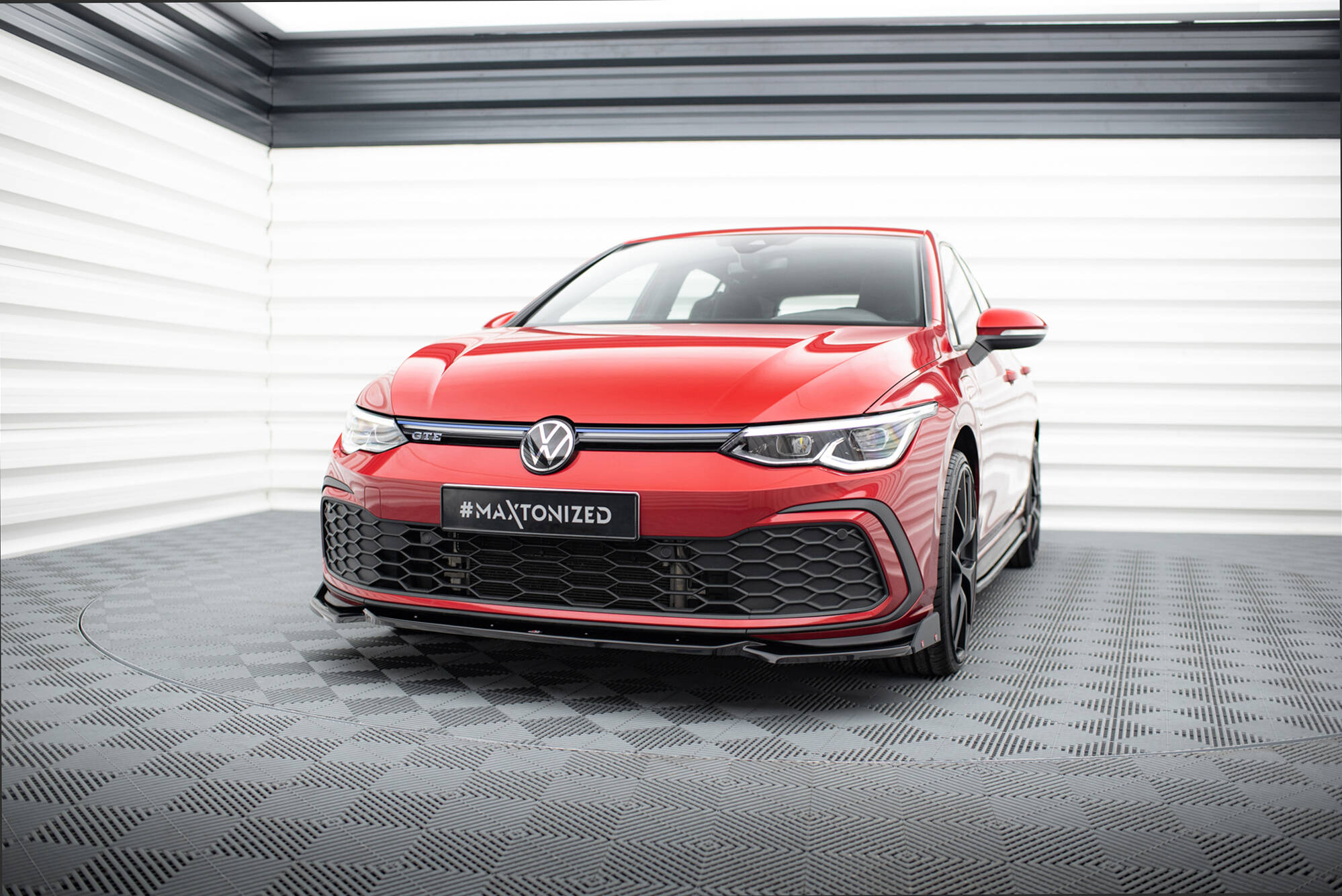 Frontspoiler VW Golf 8 GTI / GTE / R-Line 2019 -> | + Flopper V.2 Glossy Black Edition – bilde 3
