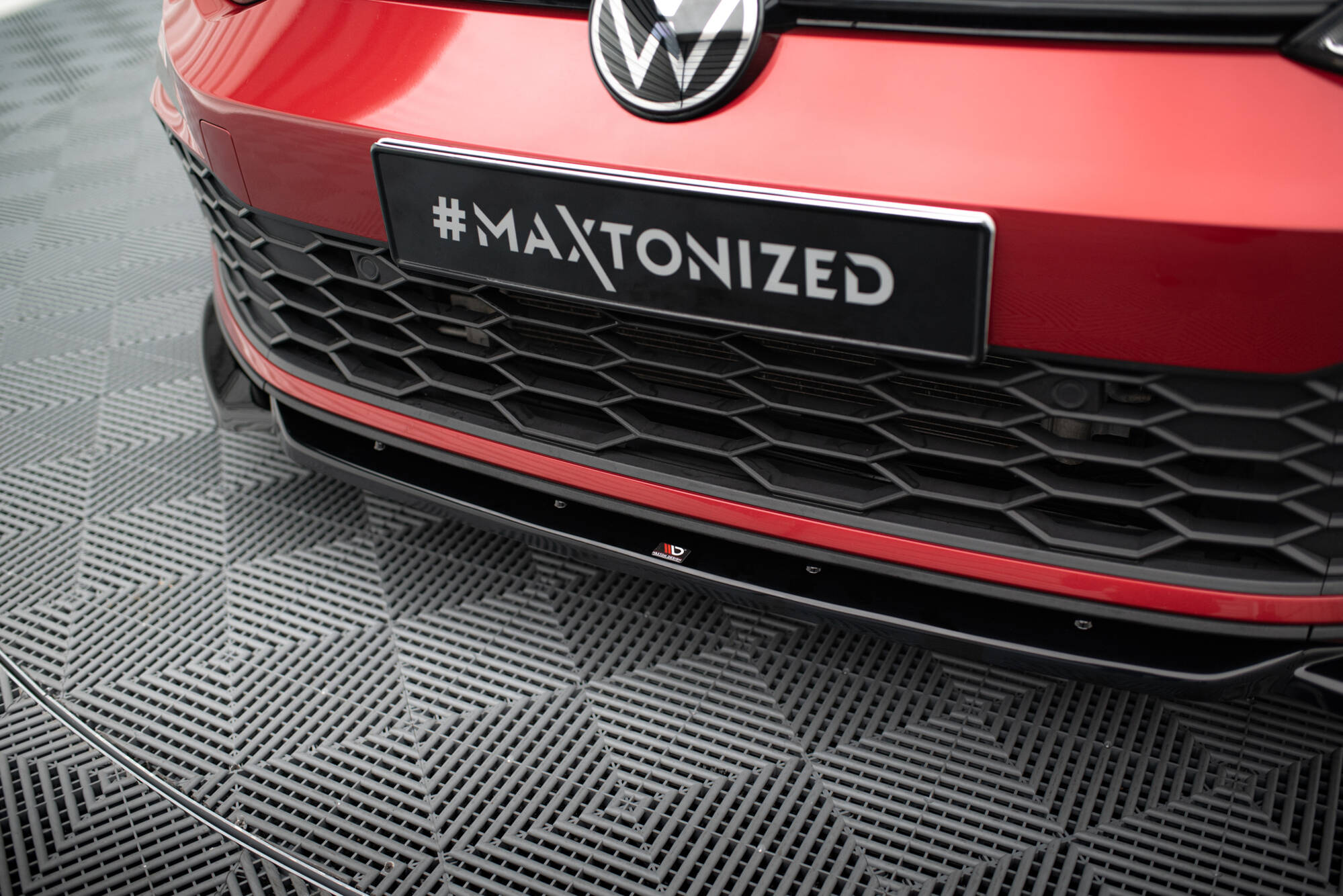 Frontspoiler VW Golf 8 GTI / GTE / R-Line 2019 -> | + Flopper V.2 Glossy Black Edition – bilde 4