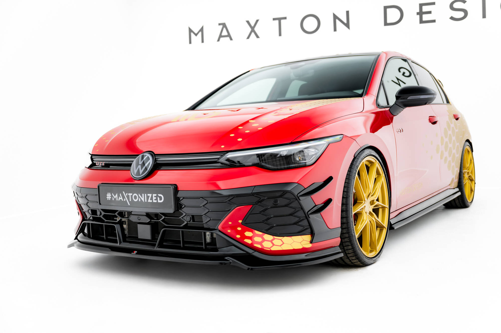 Frontspoiler VW Golf GTI Clubsport VII Facelift 2024 -> | V4 Sport Glossy Black Edition – bilde 4