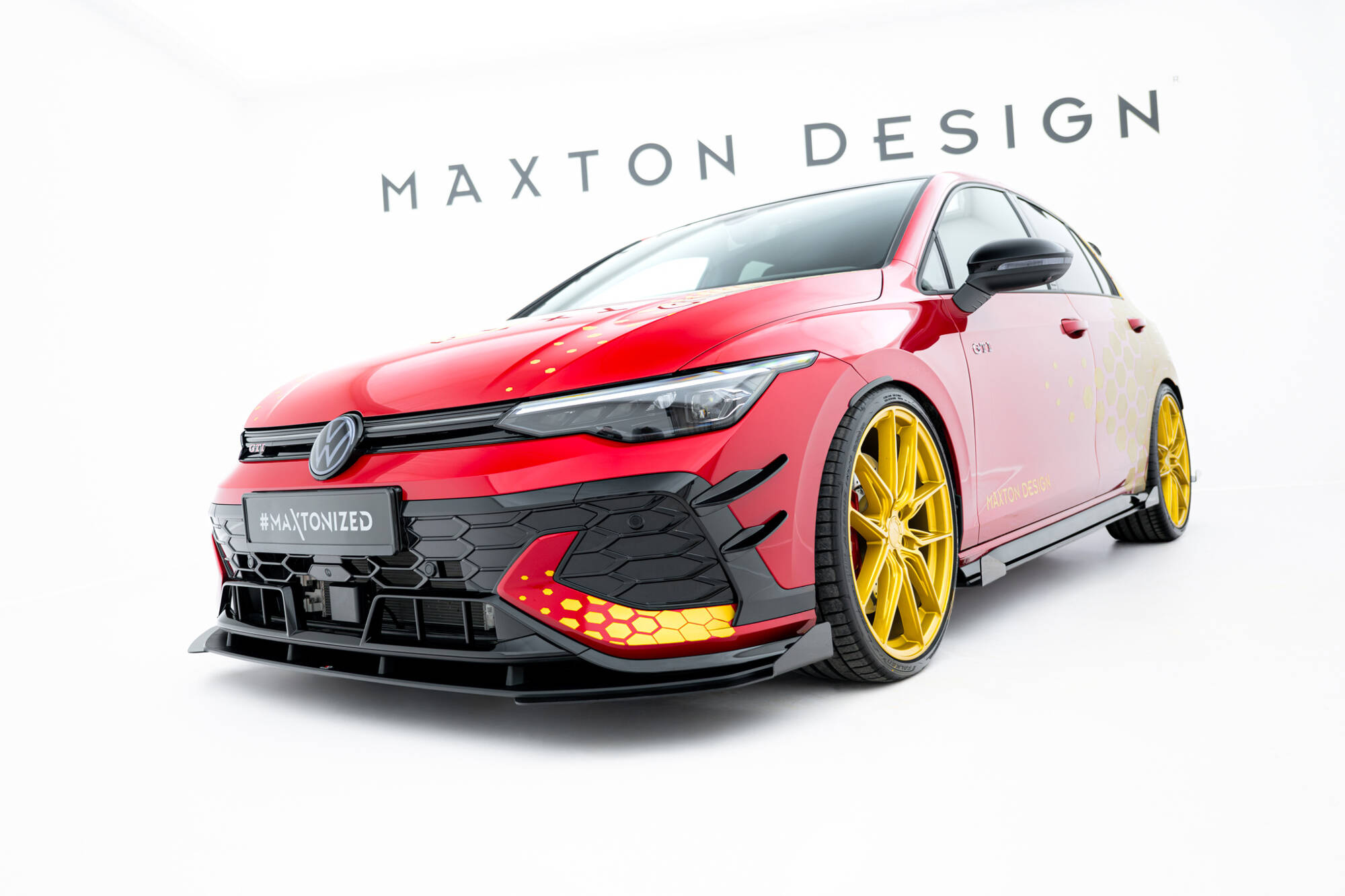 Frontspoiler VW Golf GTI Clubsport VIII Facelift 2024 -> | + Sideskjørt Splitters Sport Glossy Black Edition – bilde 2