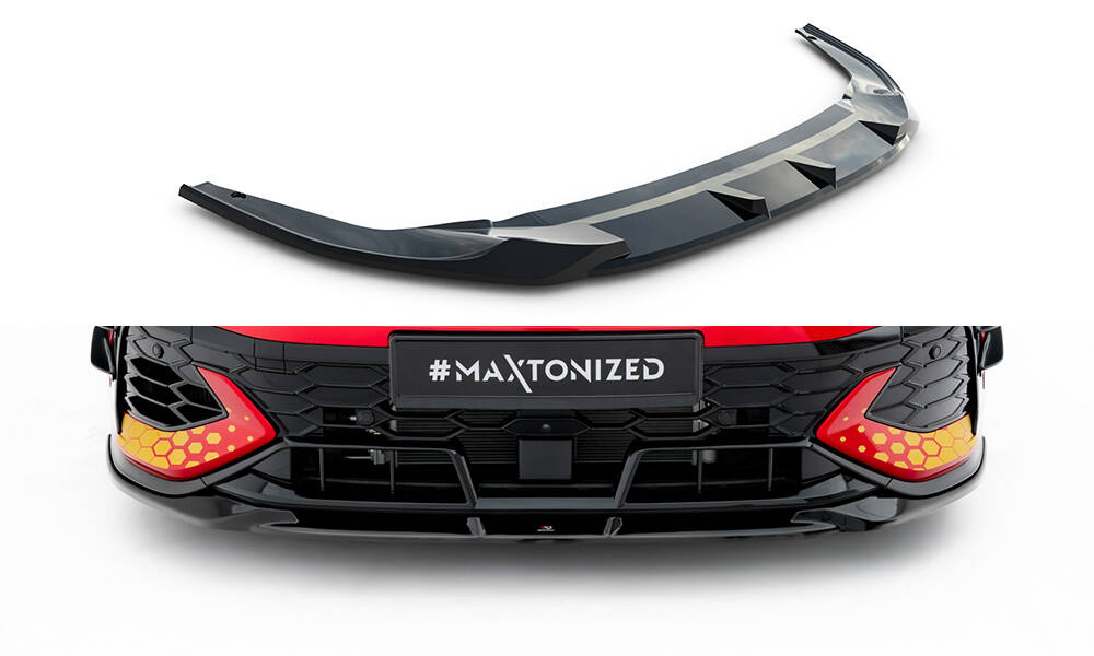 Frontspoiler VW Golf GTI Clubsport VIII Facelift  2024 -> | V1 Sport Glossy Black Edition