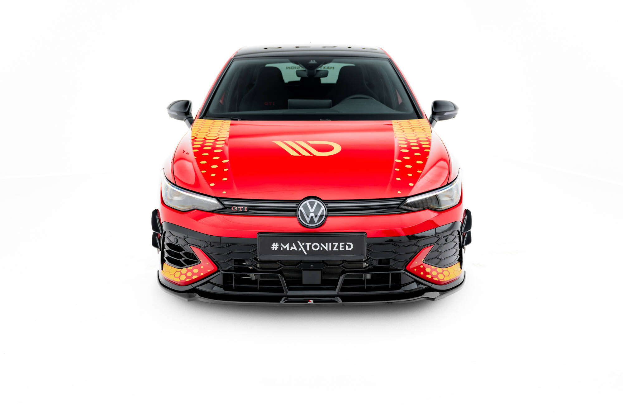 Frontspoiler VW Golf GTI Clubsport VIII Facelift 2024 -> | V3 Sport Glossy Black Edition – bilde 2