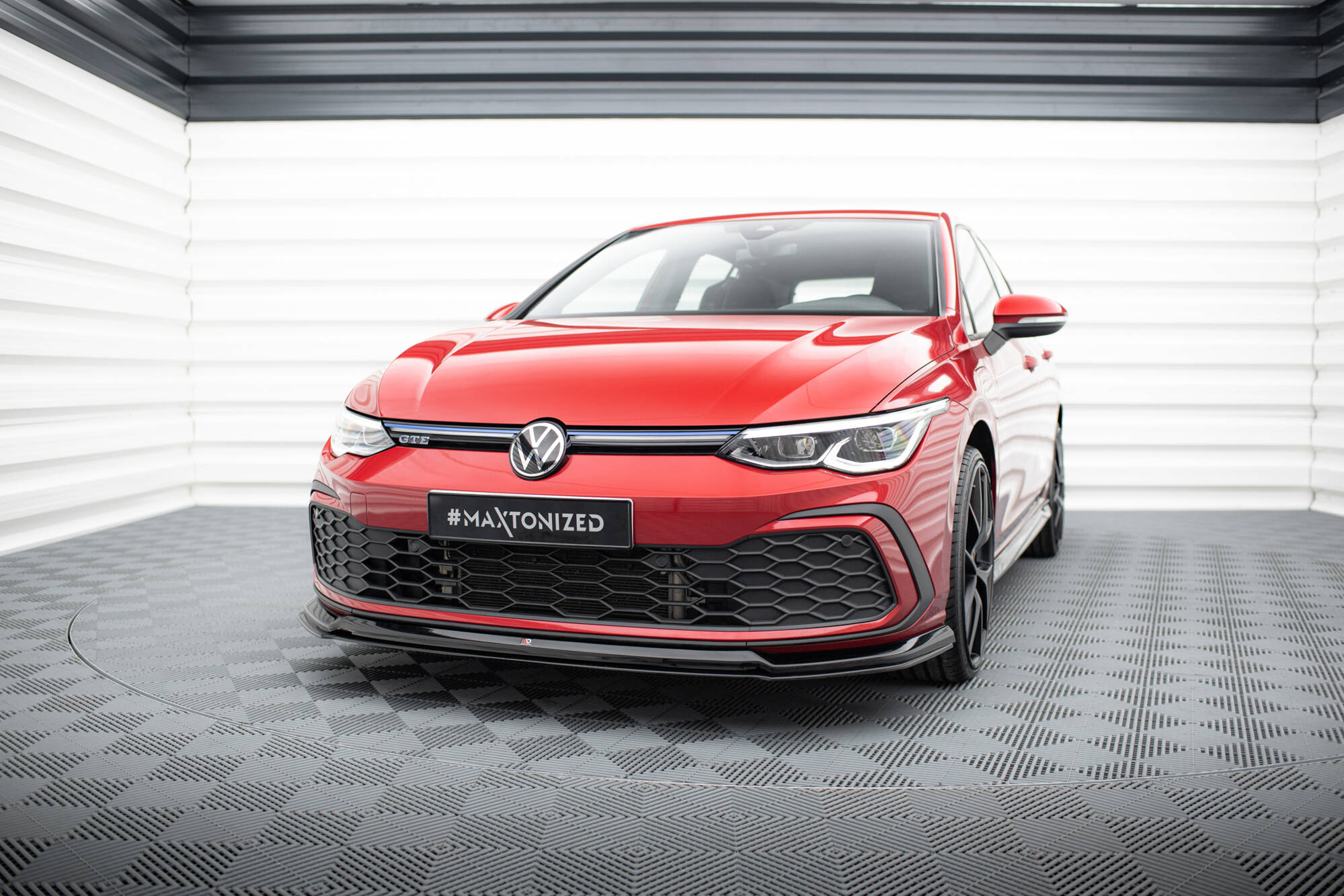 Frontspoiler VW Golf (GTI/GTE/GTD/R-Line) VIII 2020 - 2024 | Sport Glossy Black Edition V6