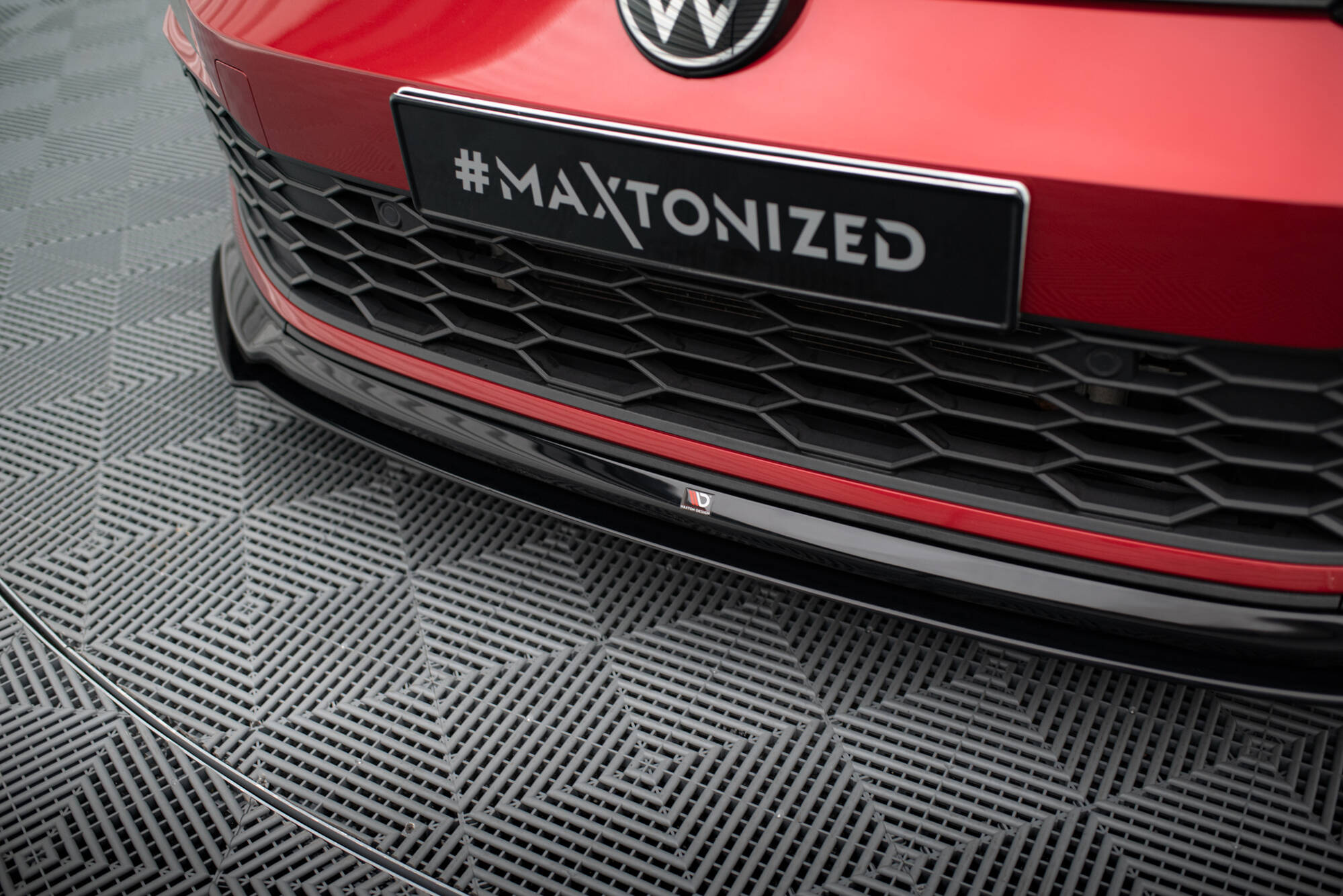 Frontspoiler VW Golf (GTI/GTE/GTD/R-Line) VIII 2020 - 2024 | Sport Glossy Black Edition V6 – bilde 3