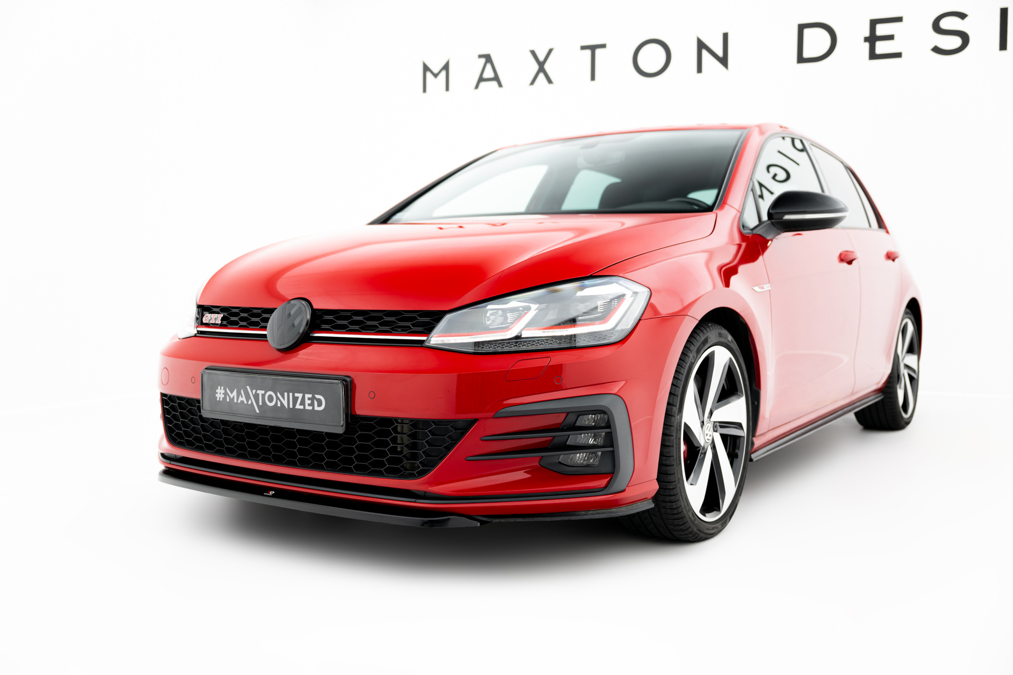 Frontspoiler VW Golf GTI VII Facelift 2017 - 2020  | Sport Glossy Black Edition V5