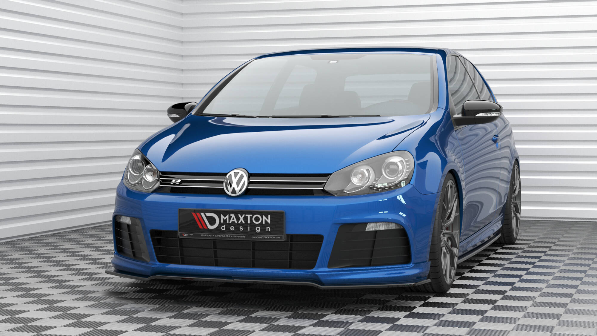 Frontspoiler VW Golf R VI 2008 - 2012  | Sport Glossy Black Edition V2