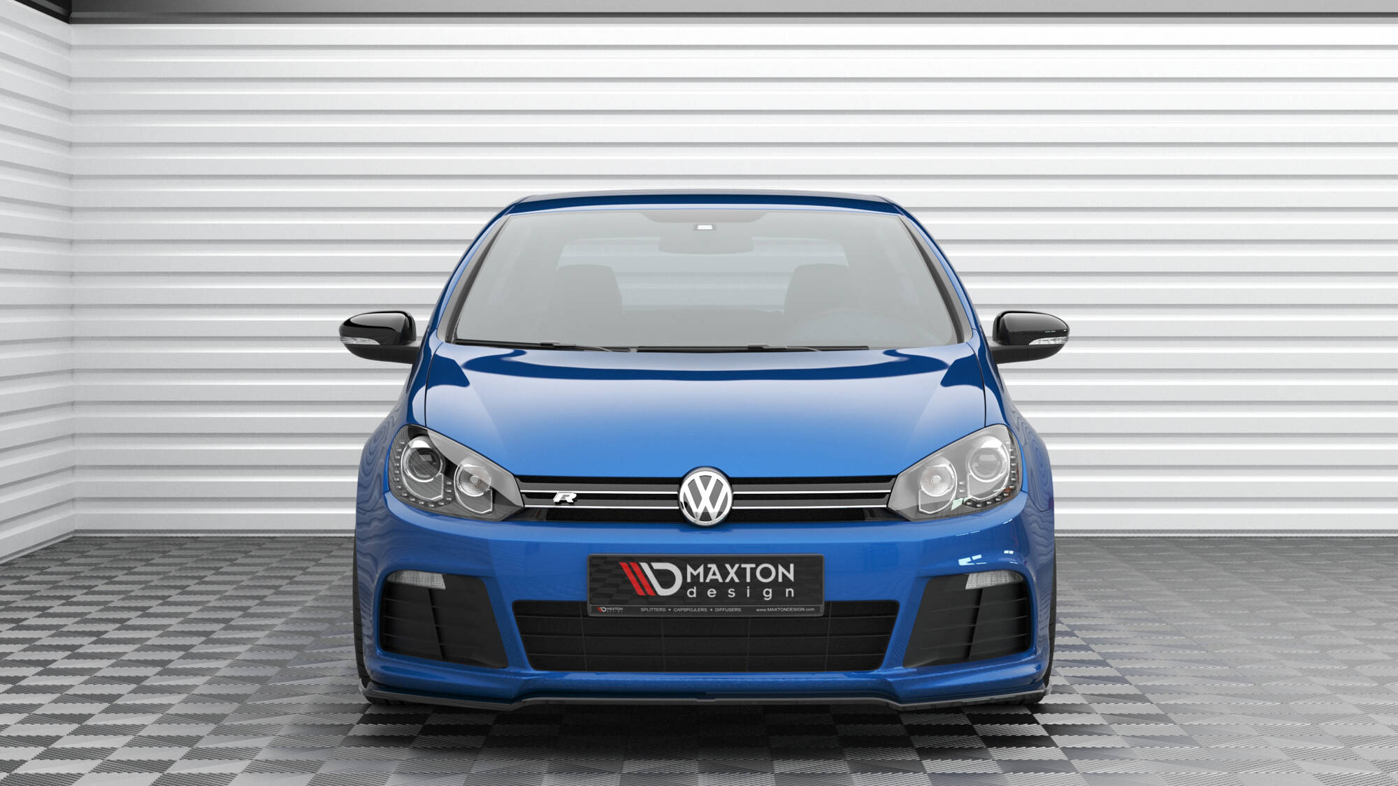 Frontspoiler VW Golf R VI 2008 - 2012  | Sport Glossy Black Edition V2 – bilde 2