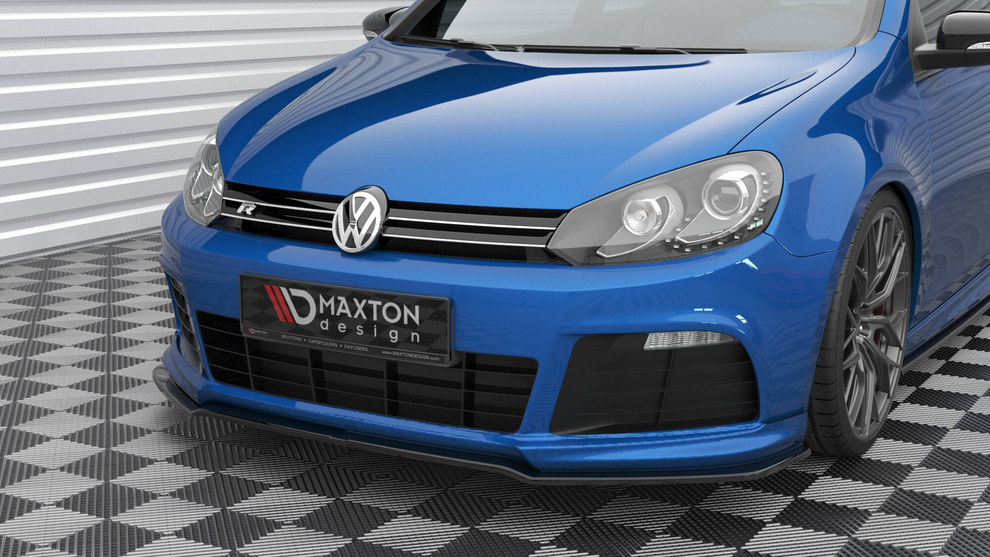 Frontspoiler VW Golf R VI 2008 - 2012  | Sport Glossy Black Edition V2 – bilde 3