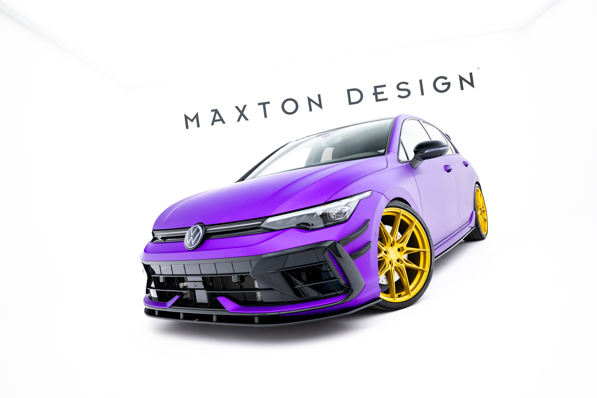 Frontspoiler VW Golf R VIII Facelift 2024 ->  | Sport Glossy Black Edition – bilde 2