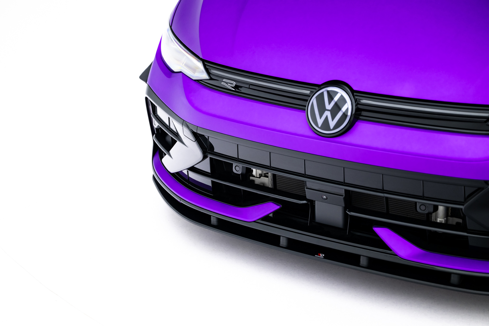 Frontspoiler VW Golf R VIII Facelift 2024 ->  | Sport Glossy Black Edition – bilde 3