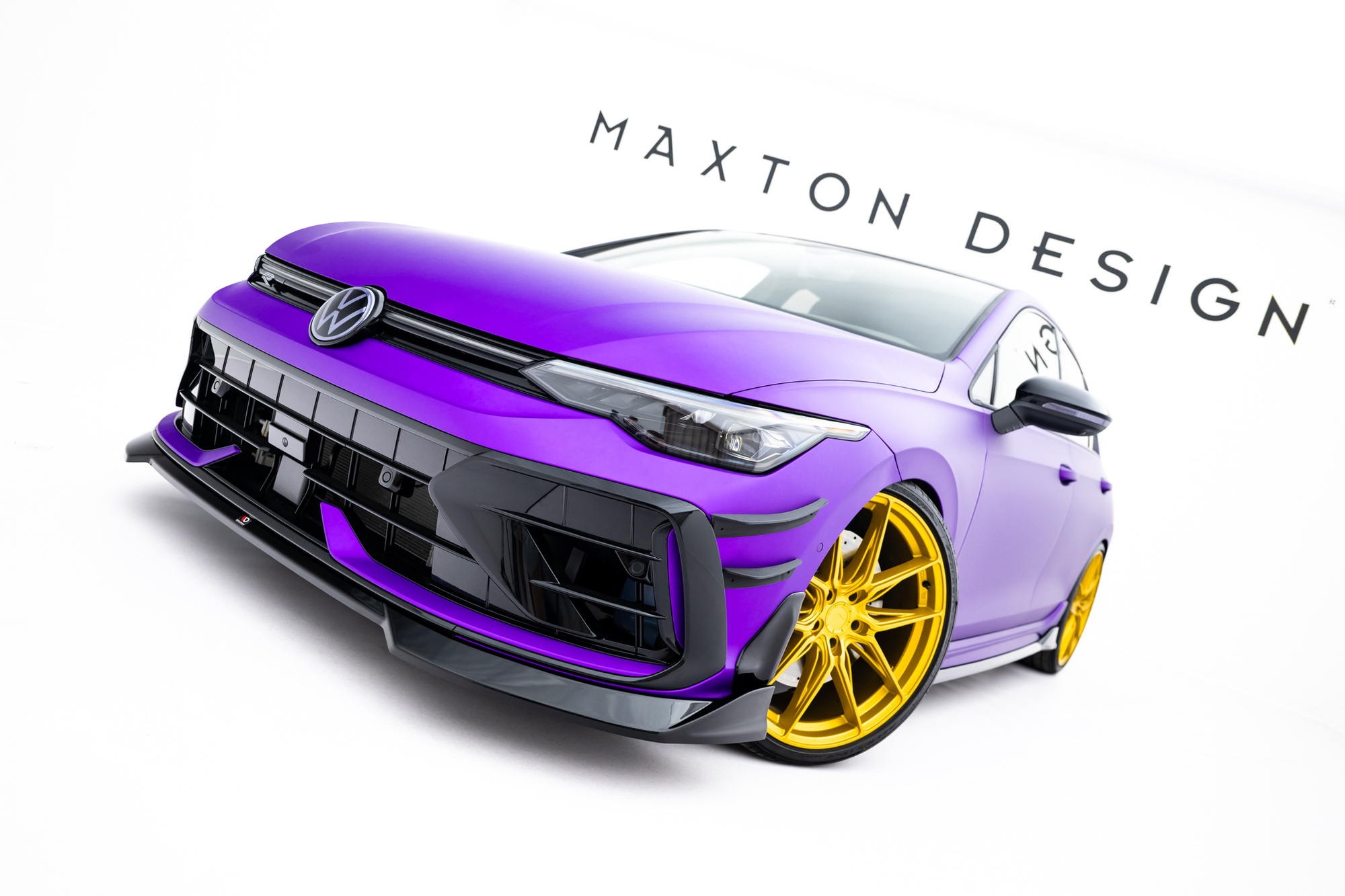 Frontspoiler VW Golf R VIII Facelift 2024 -> | Sport Glossy Black Edition V4