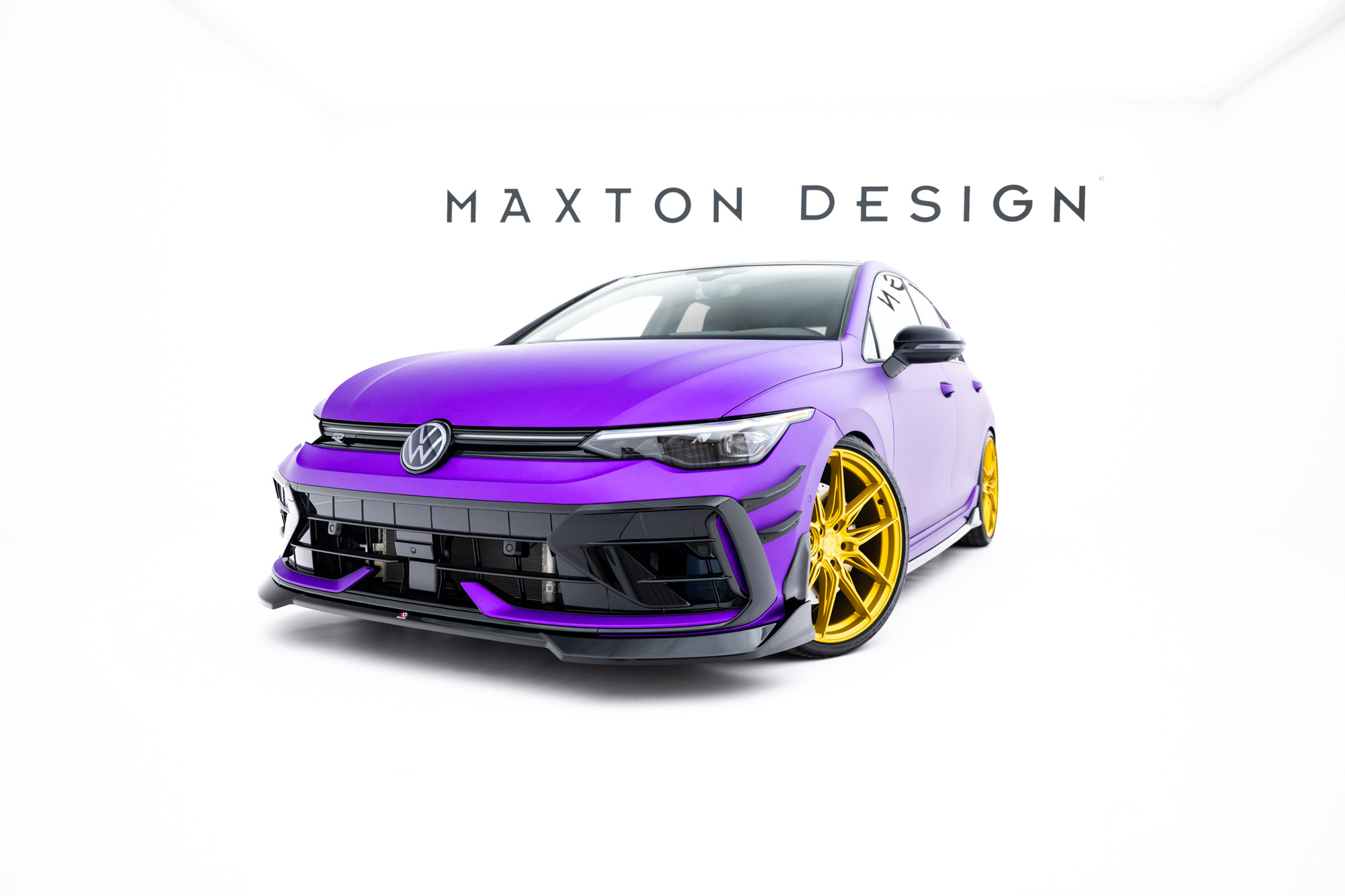 Frontspoiler VW Golf R VIII Facelift 2024 -> | Sport Glossy Black Edition V4 – bilde 4