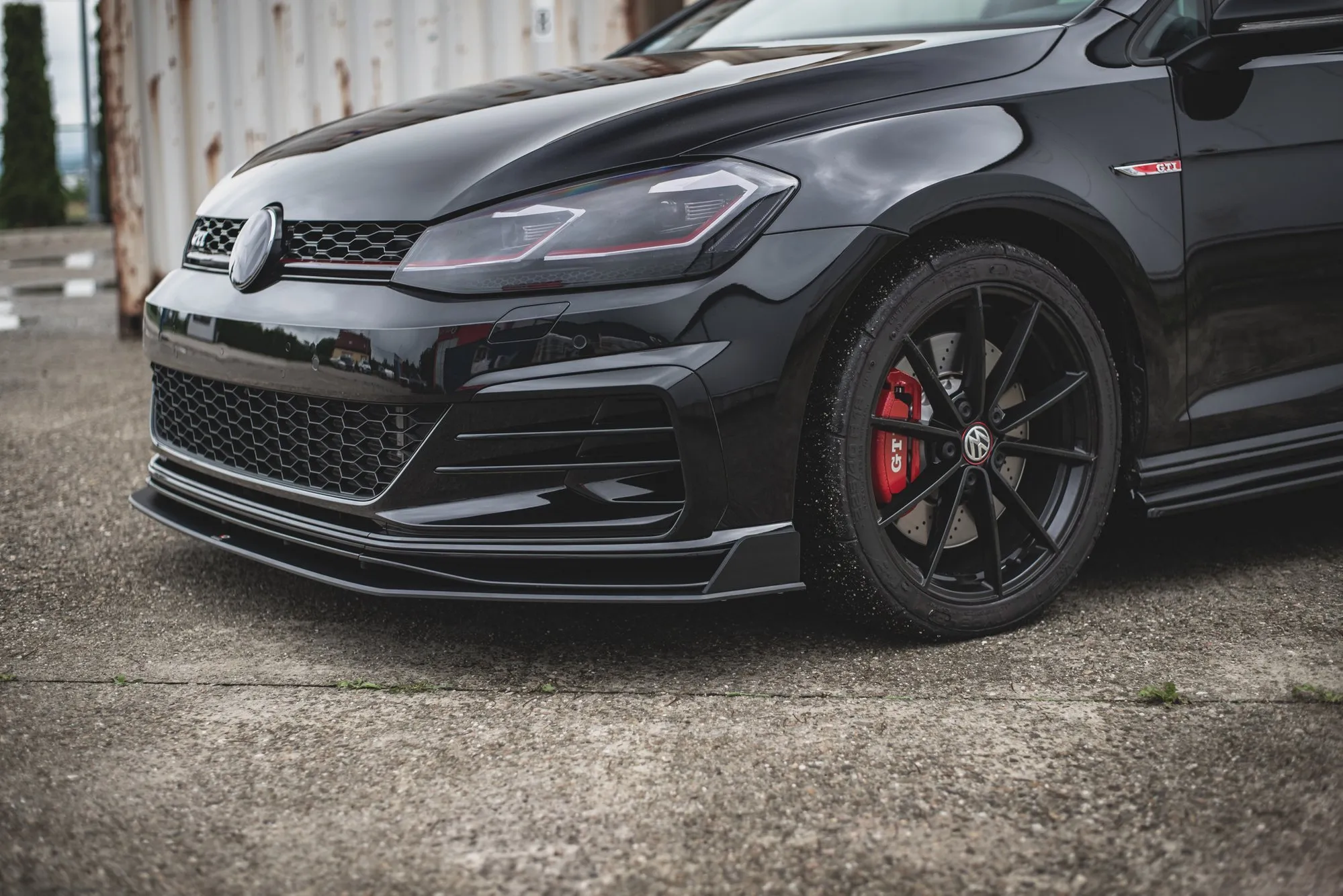 Frontspoiler VW Golf VII GTI Tcr 2019 | Street Pro Black Edition – bilde 2
