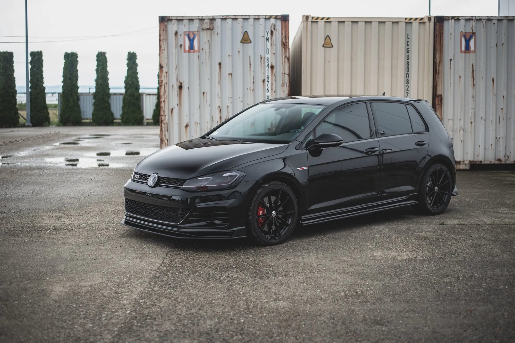 Frontspoiler VW Golf VII GTI Tcr 2019 | Street Pro Black Edition – bilde 4