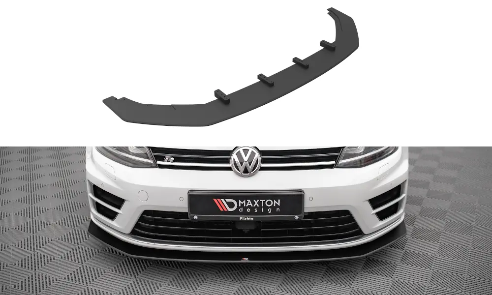 Frontspoiler VW Golf VII R 2013-2016 | V.2 Street Pro Black Edition – bilde 2