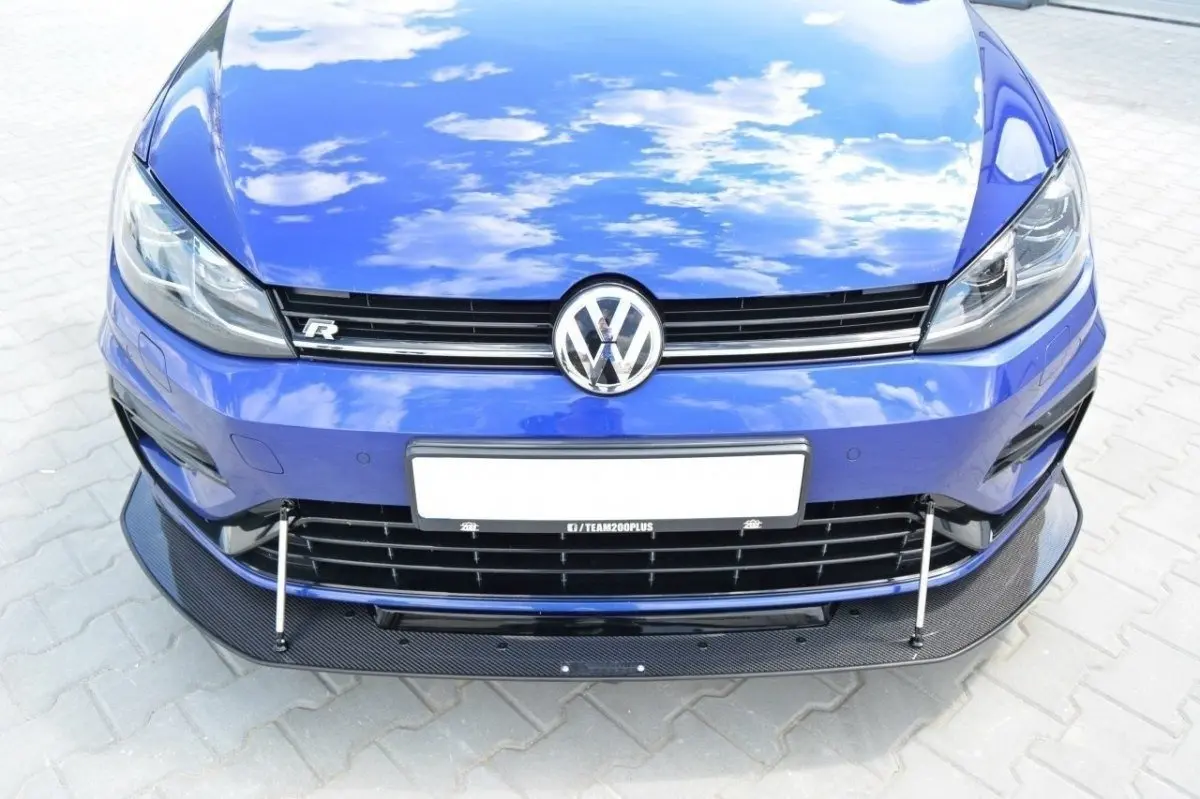 Frontspoiler VW Golf VII R / R-Line Facelift 2017-2020 | Racing Black Edition – bilde 3