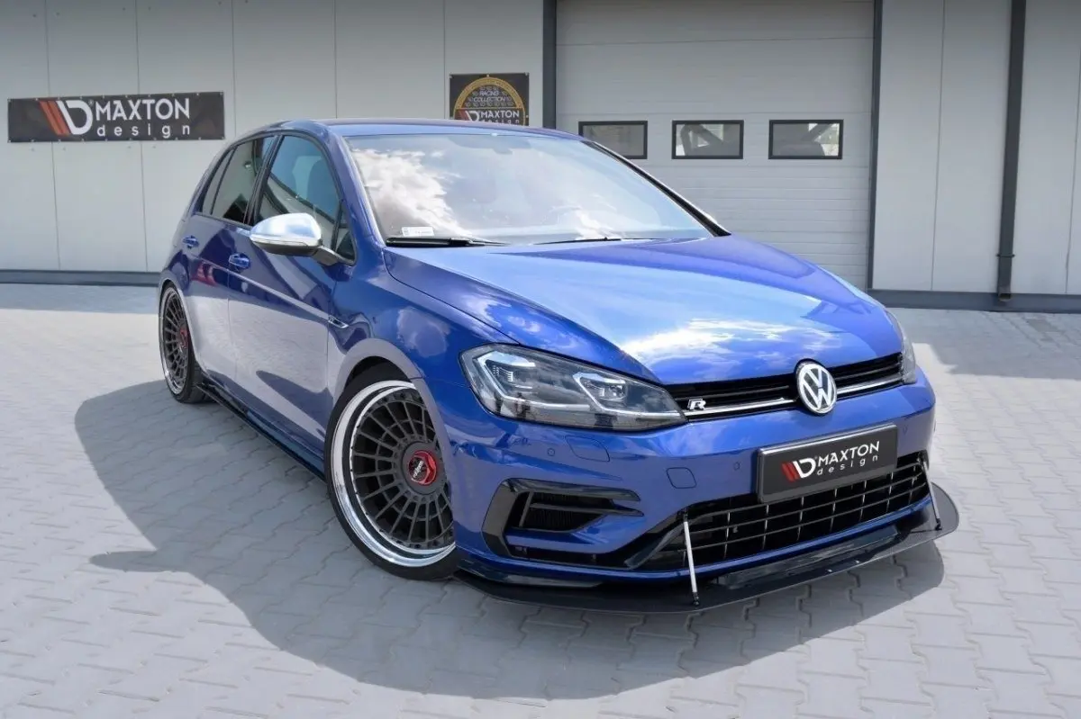 Frontspoiler VW Golf VII R / R-Line Facelift 2017-2020 | Racing Black Edition – bilde 4