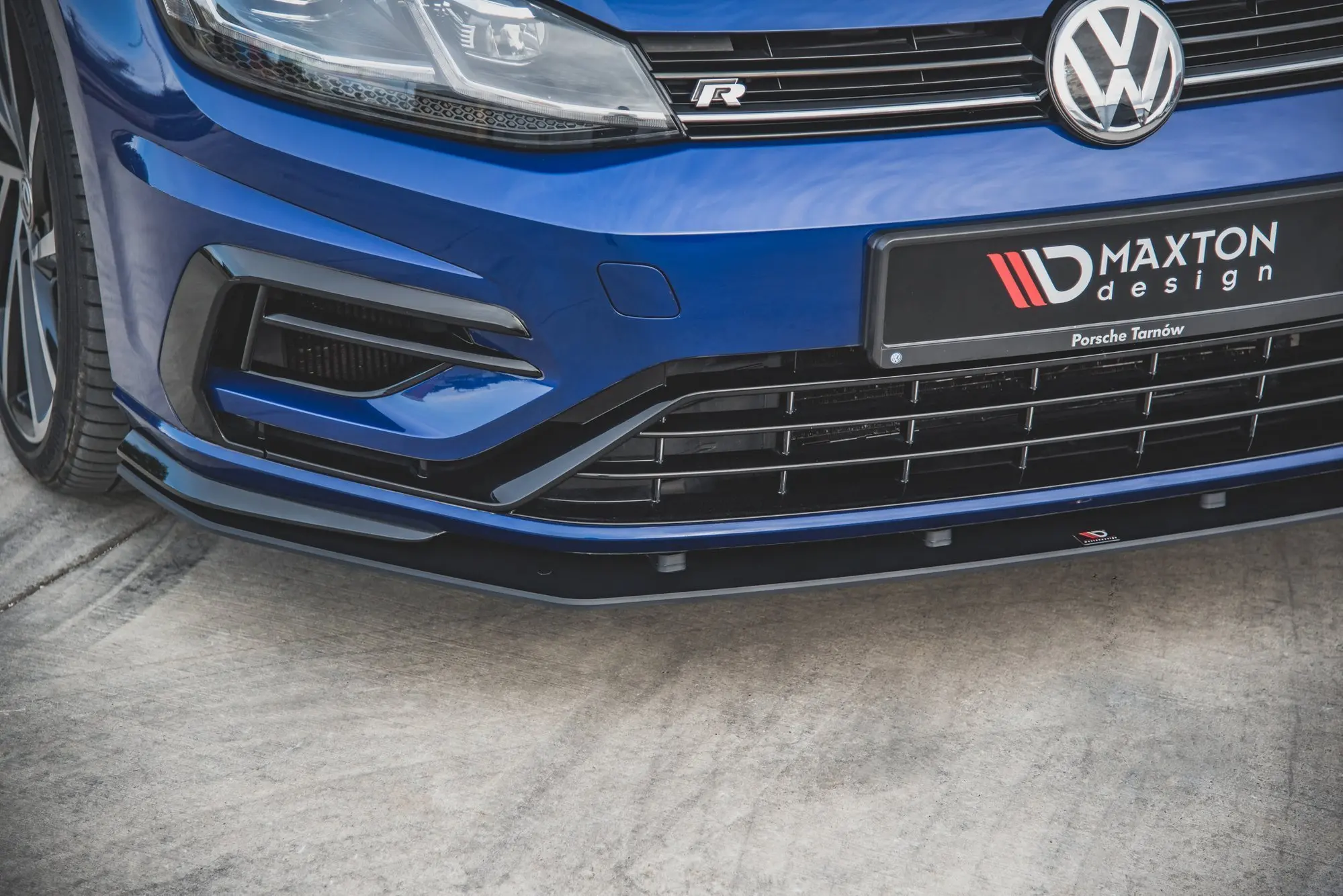 Frontspoiler VW Golf VII R / R-Line Facelift 2017-2020 | Racing Durability Black Edition