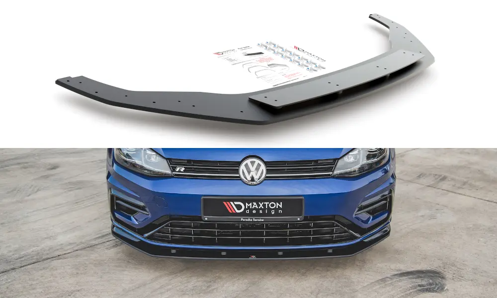 Frontspoiler VW Golf VII R / R-Line Facelift 2017-2020 | Racing Durability Black Edition – bilde 3