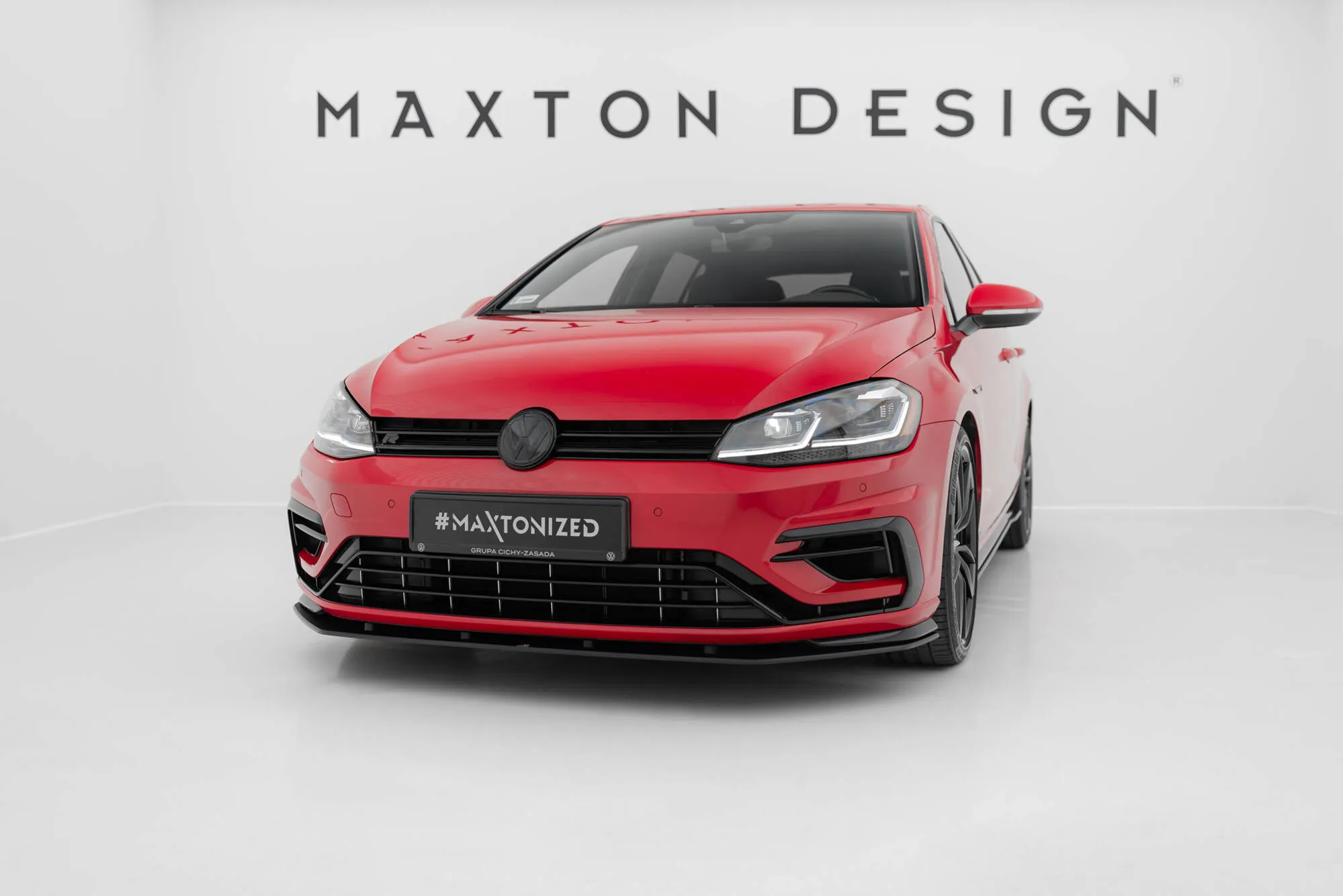 Frontspoiler VW Golf VII R / R-Line Facelift 2017-2020 | Street Pro Black Edition